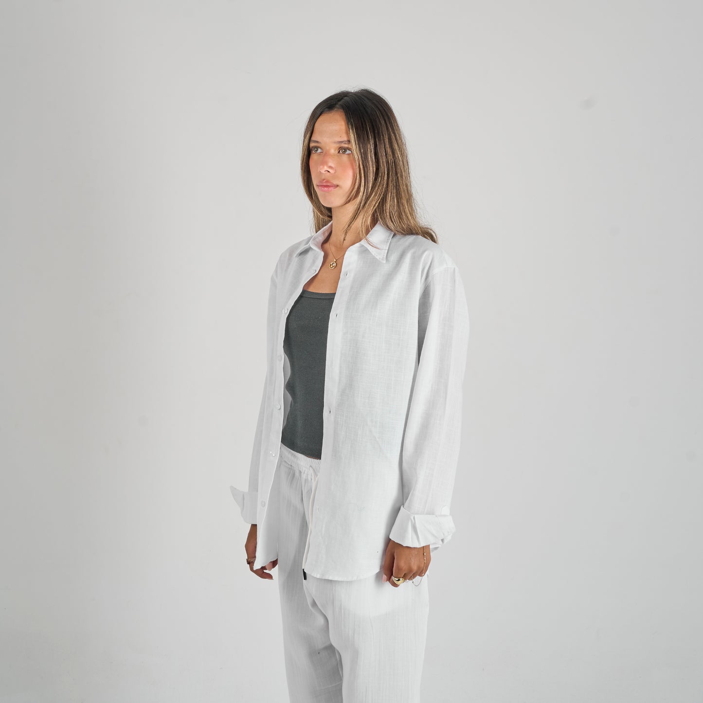 White Linen Shirt