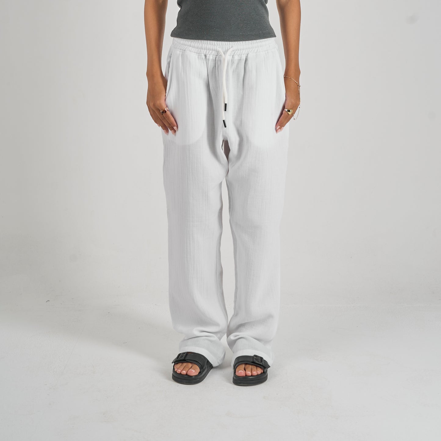 White Linen Pants