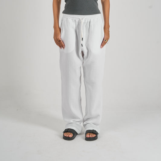 White Linen Pants