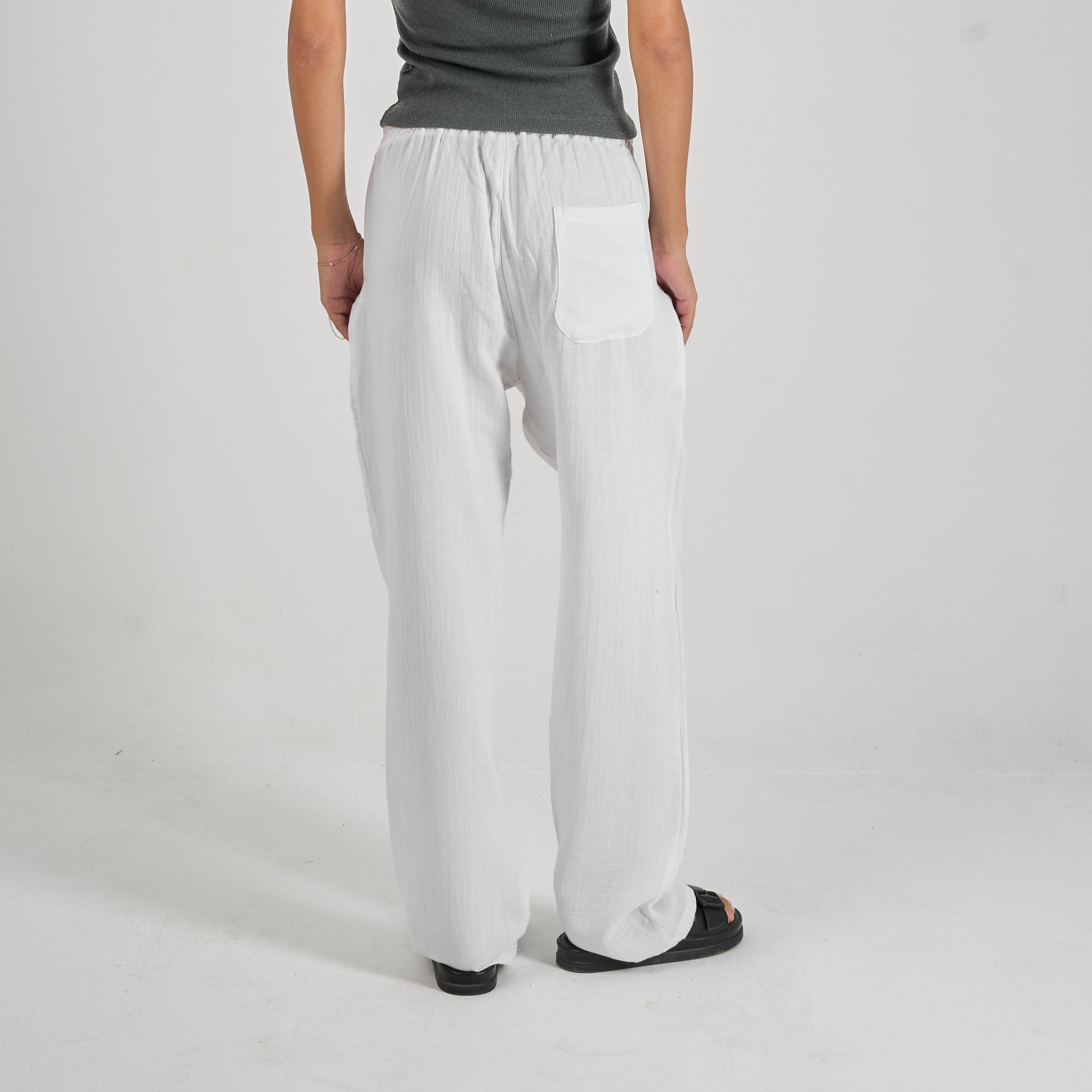 Linen Pants - White