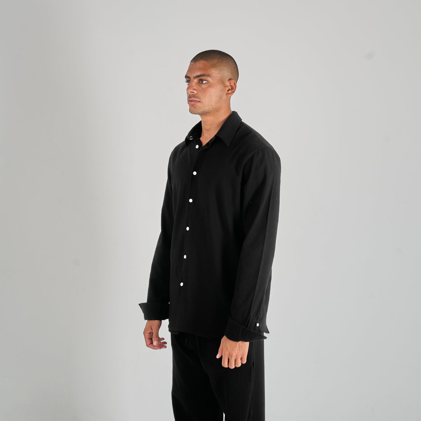 Black Linen Shirt
