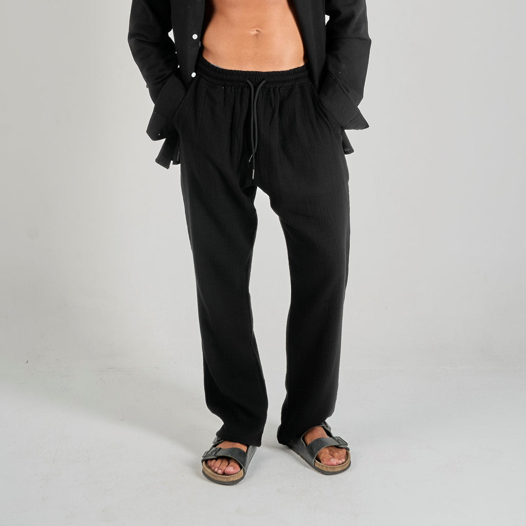 Linen Pants - Black