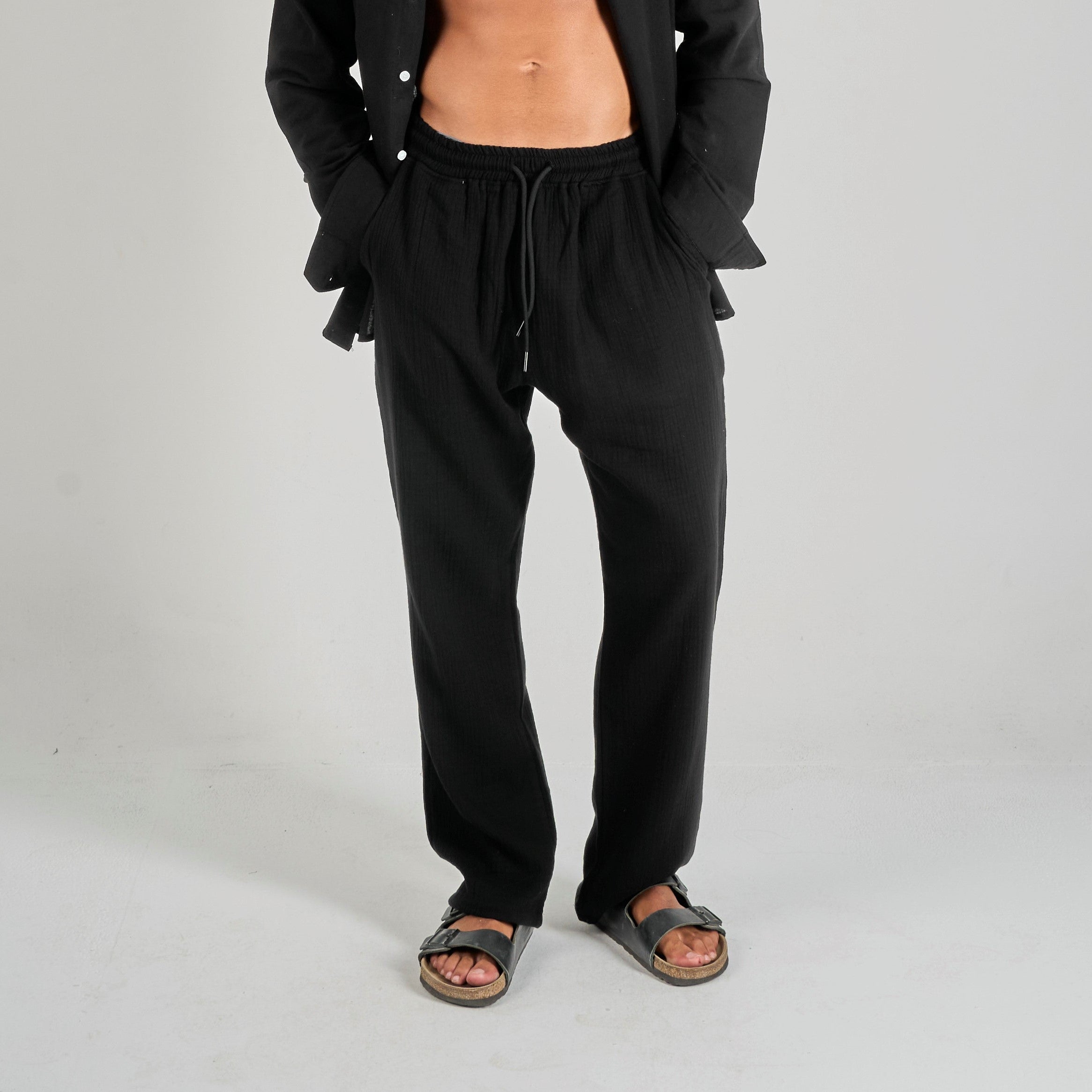 Linen Pants - Black