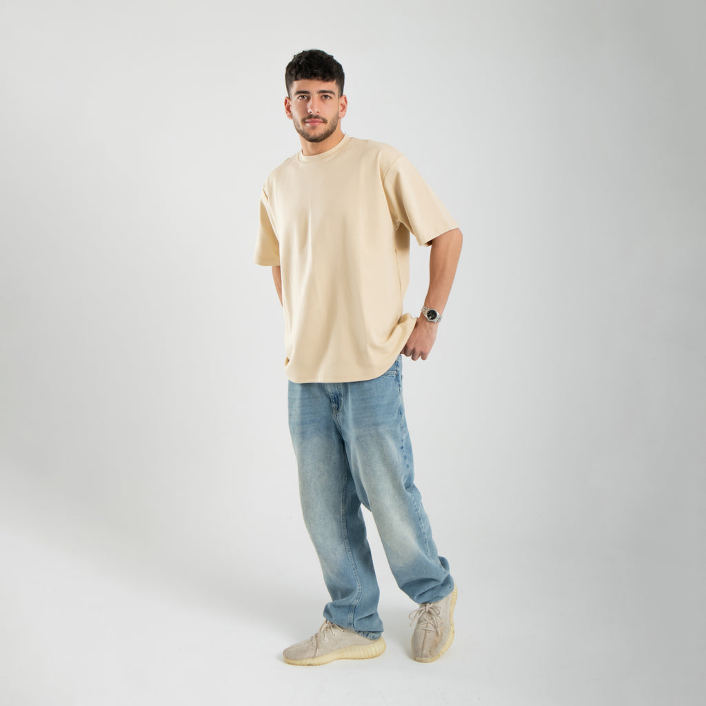 Oversized Tee - Beige
