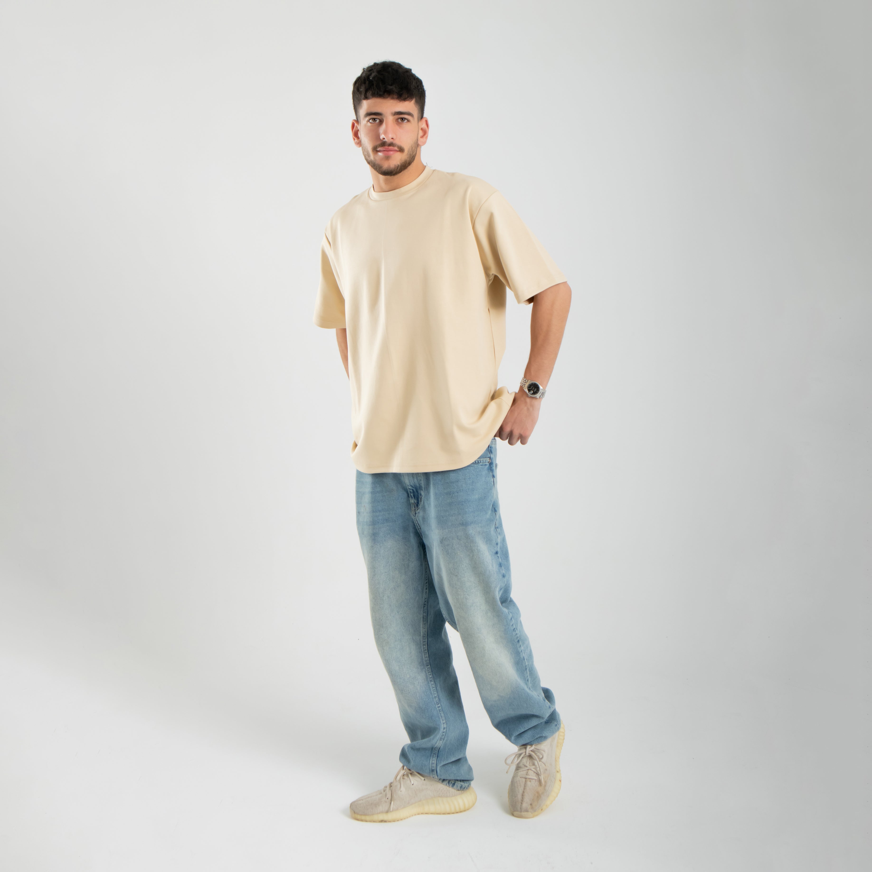 Oversized Tee - Beige