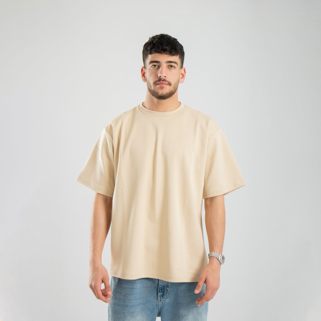 Oversized Tee - Beige