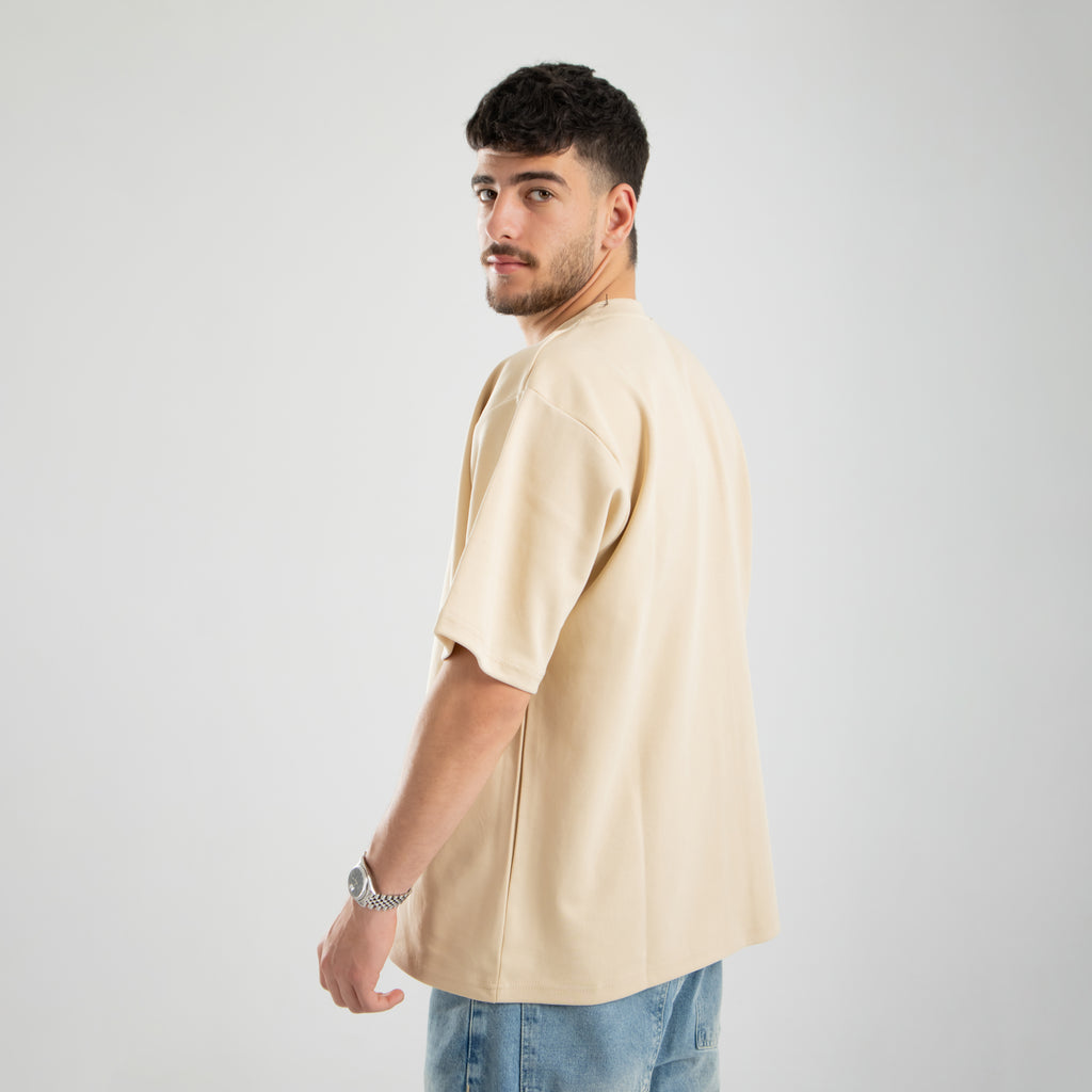 Oversized Tee - Beige