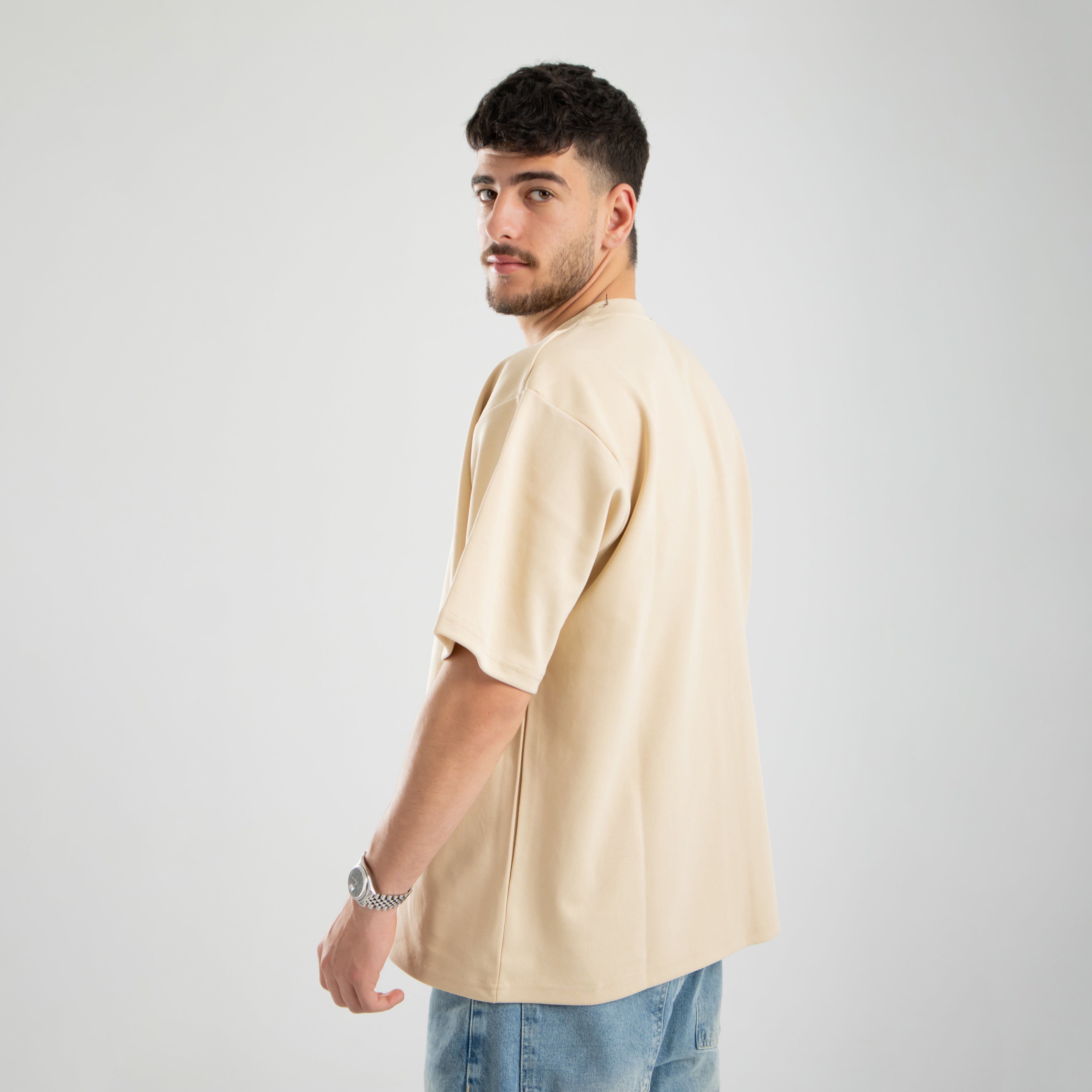 Oversized Tee - Beige