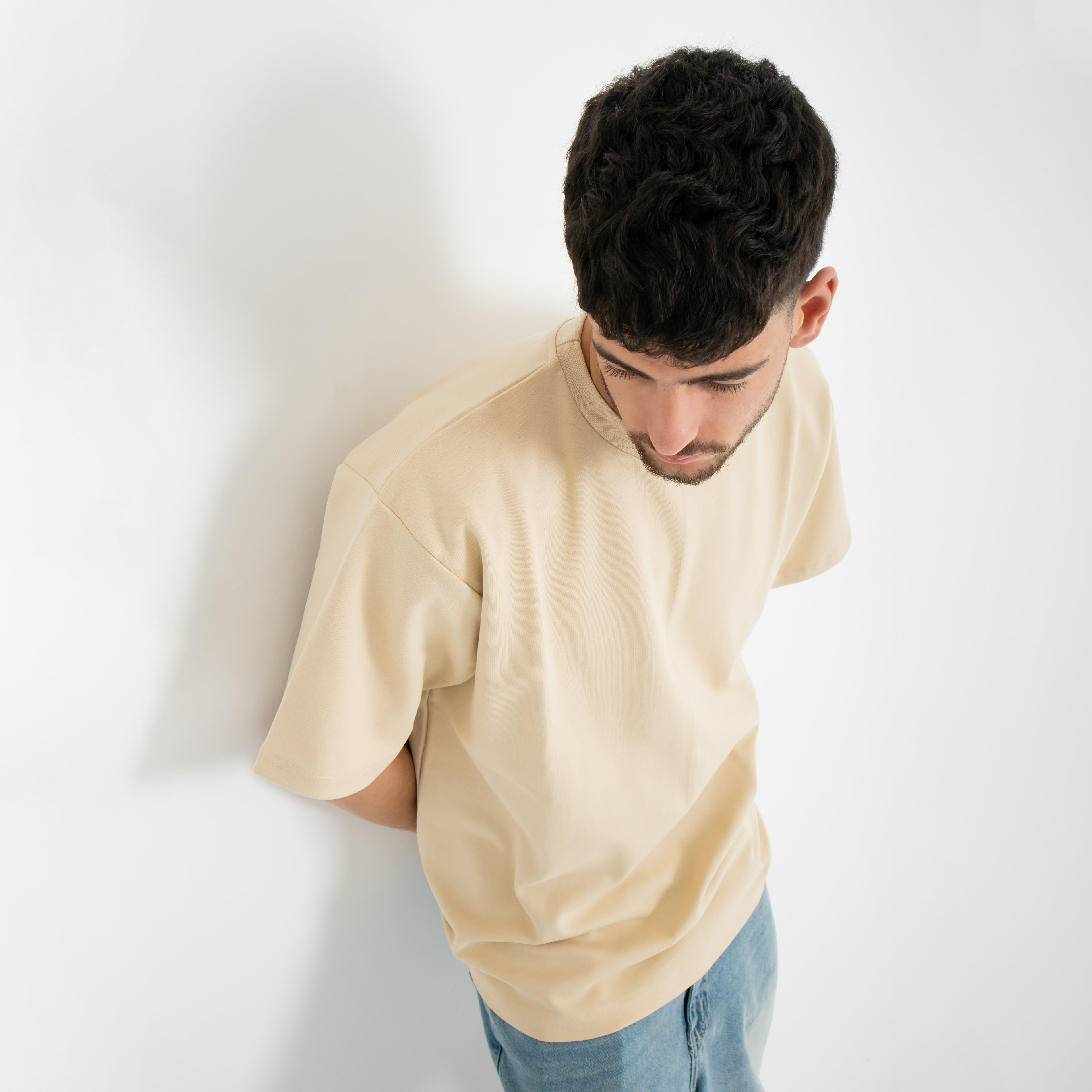 Oversized Tee - Beige