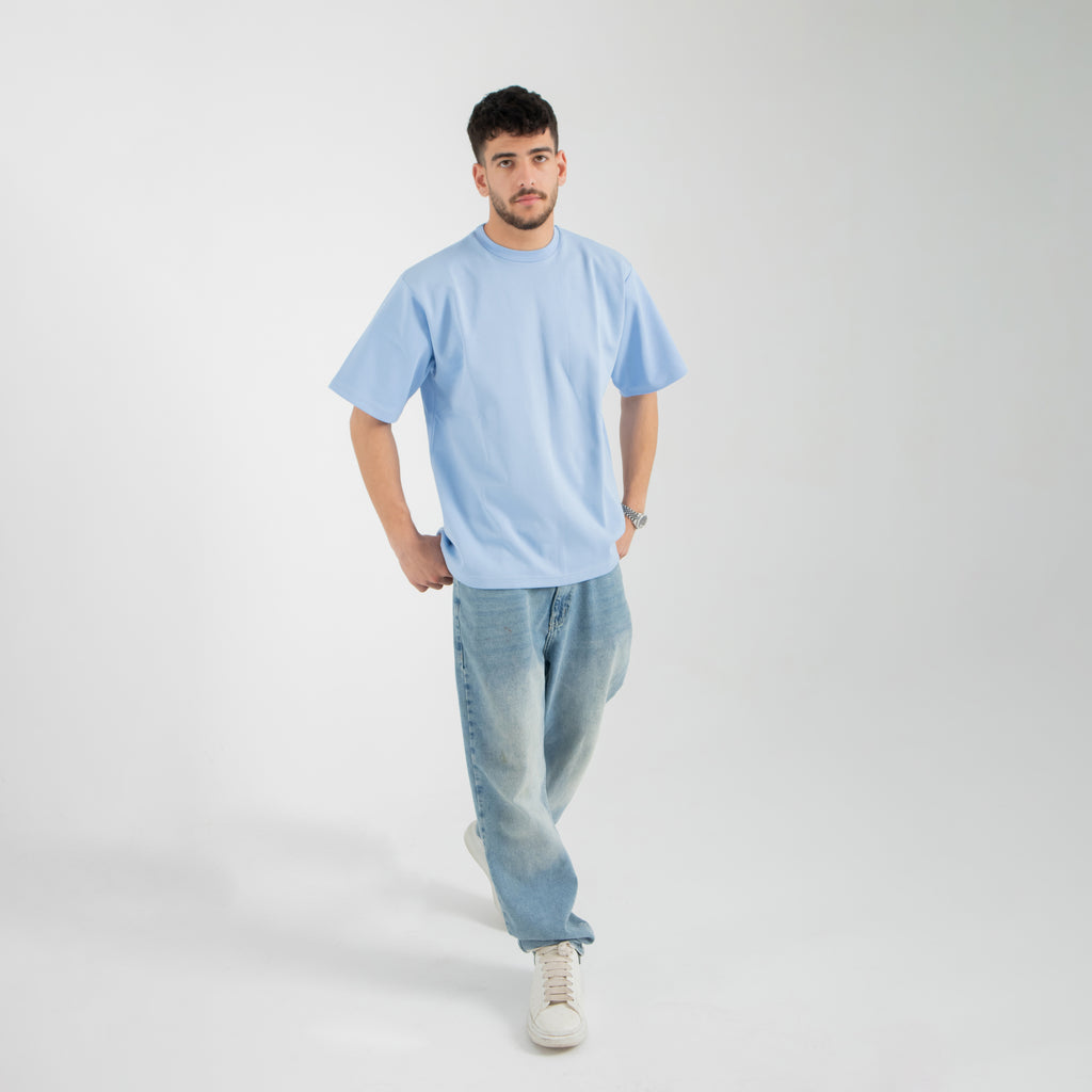 Oversized Tee - Light Blue