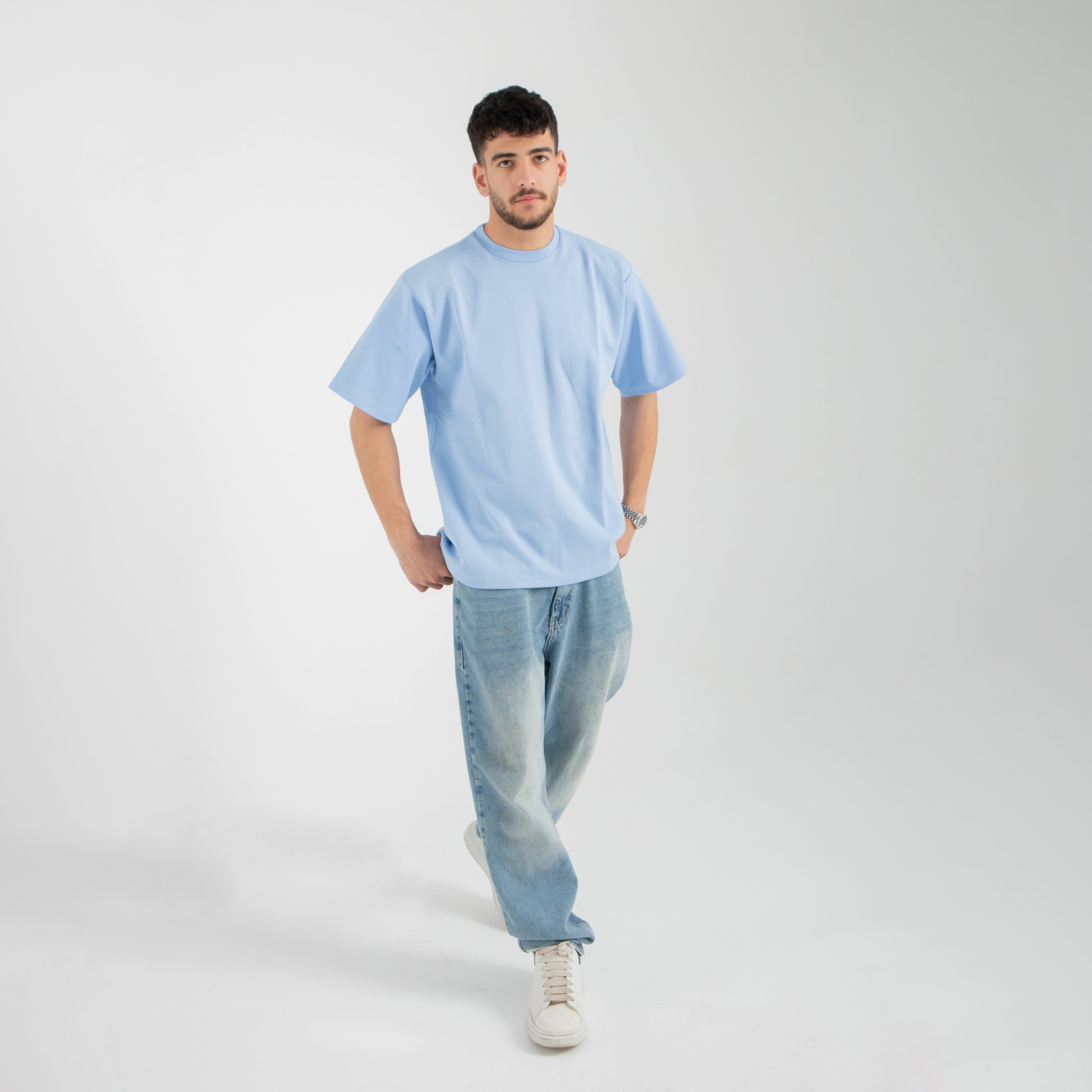 Oversized Tee - Light Blue