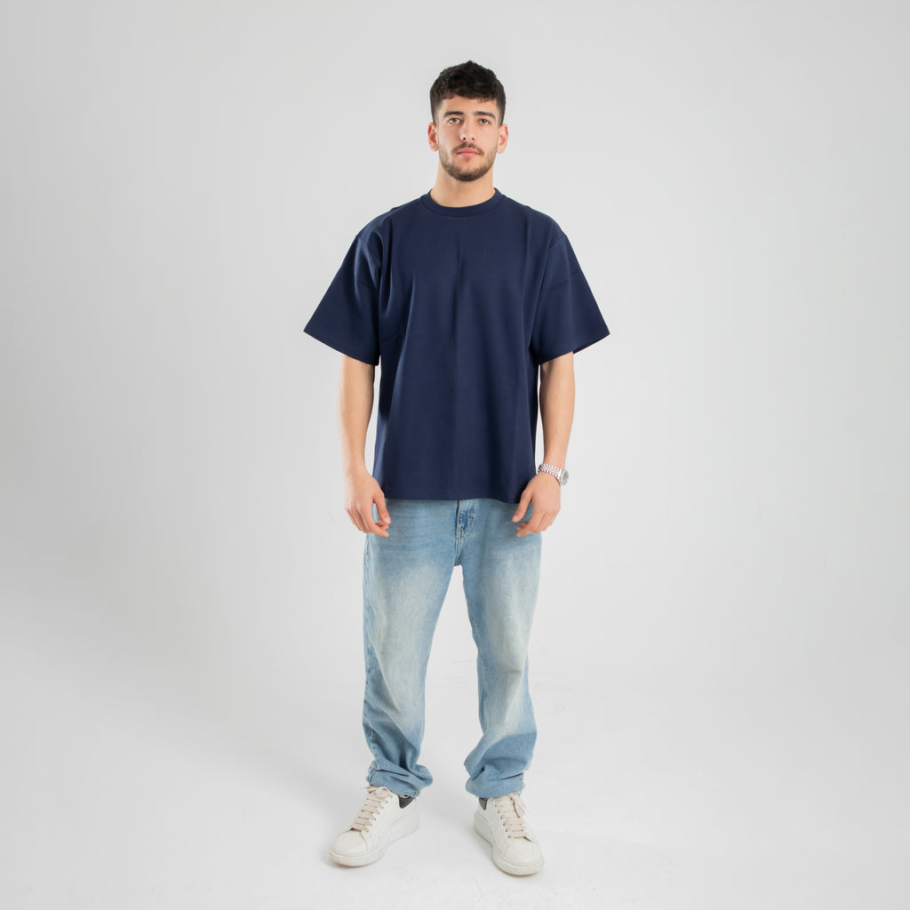 Oversized Tee - Navy