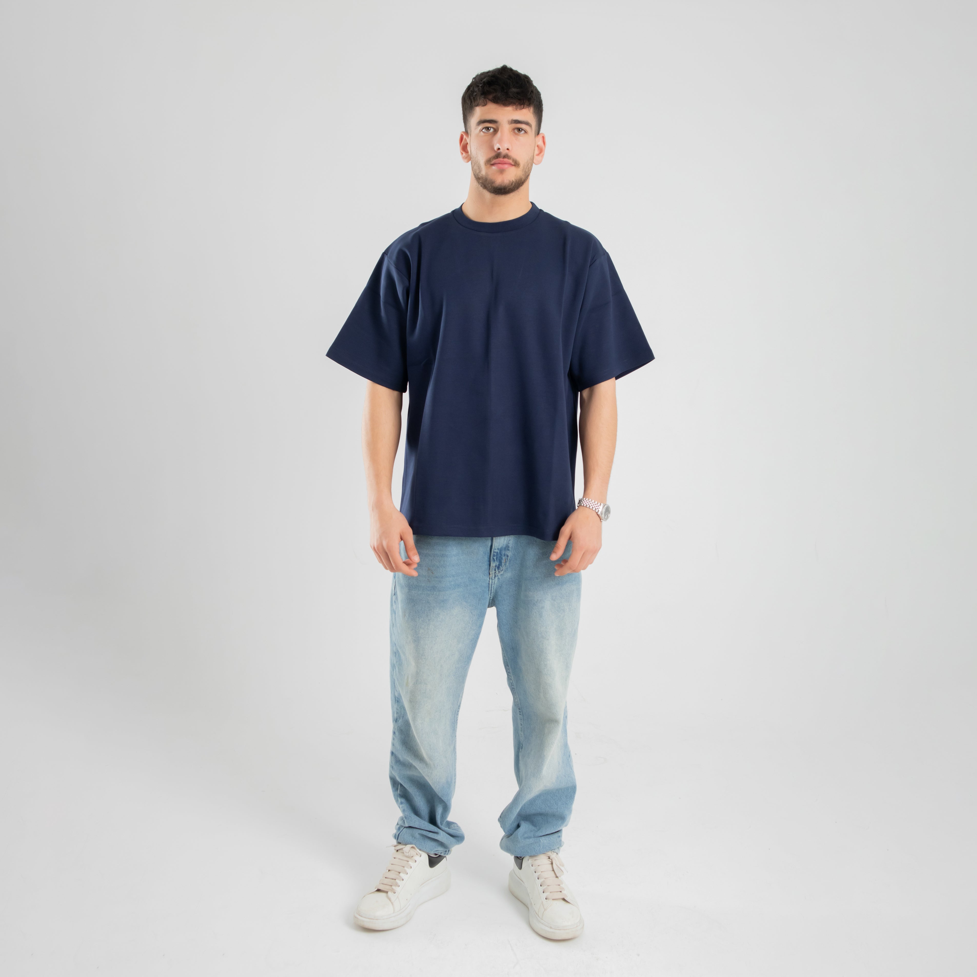 Oversized Tee - Navy