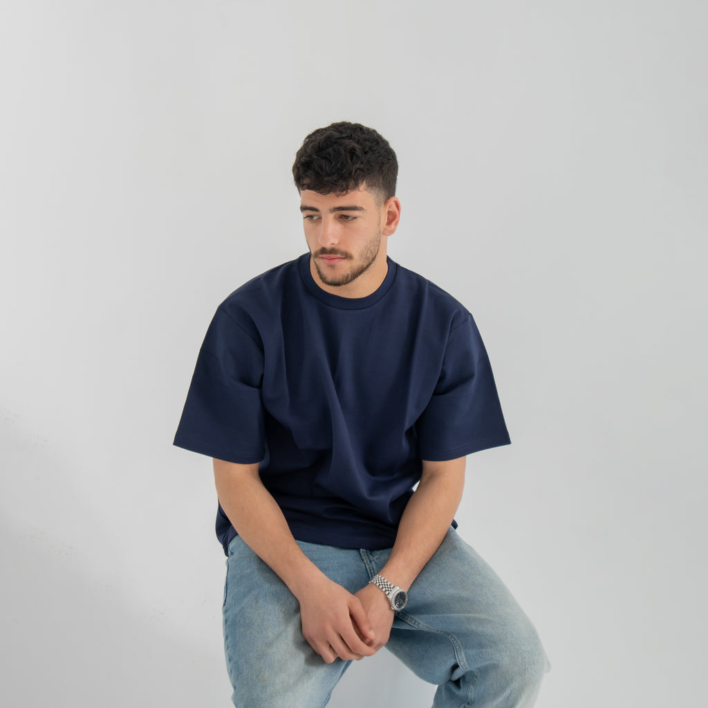 Oversized Tee - Navy