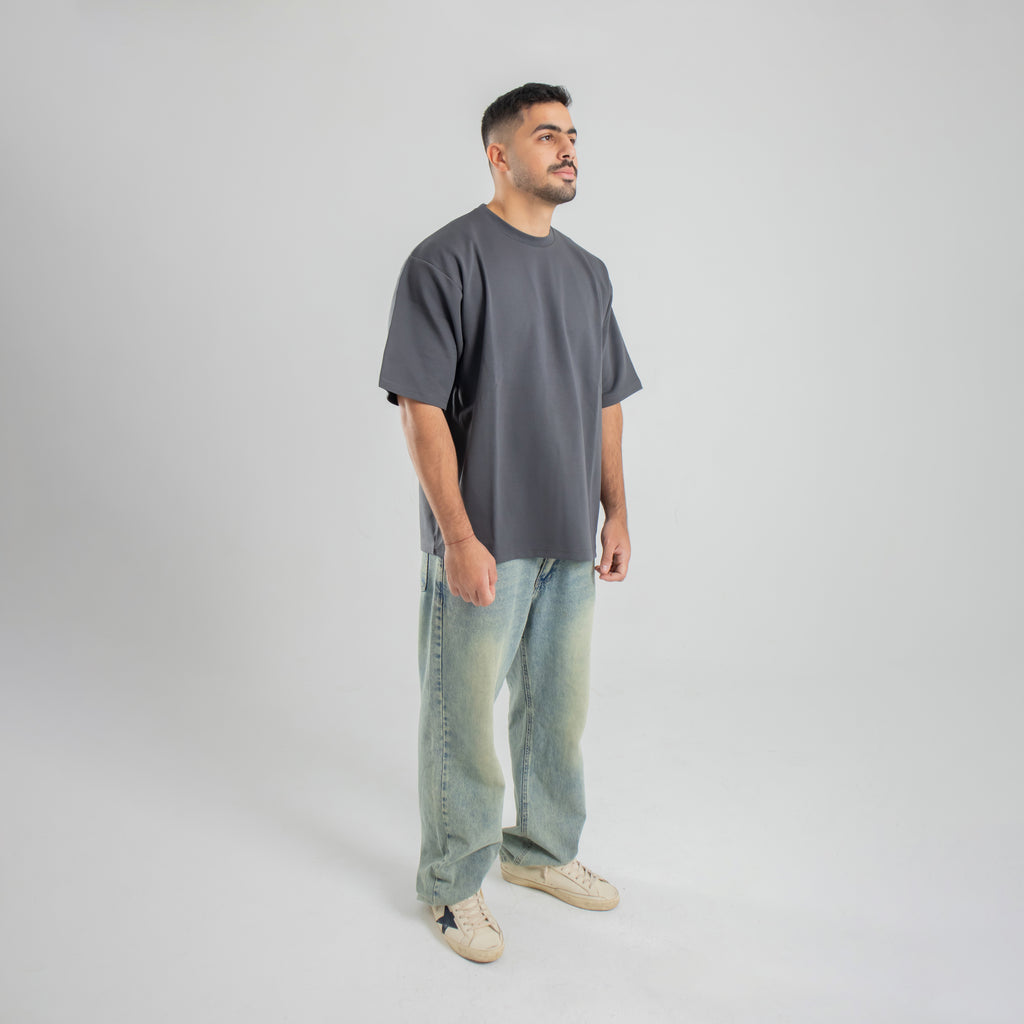 Oversized Tee - Charcoal Grey