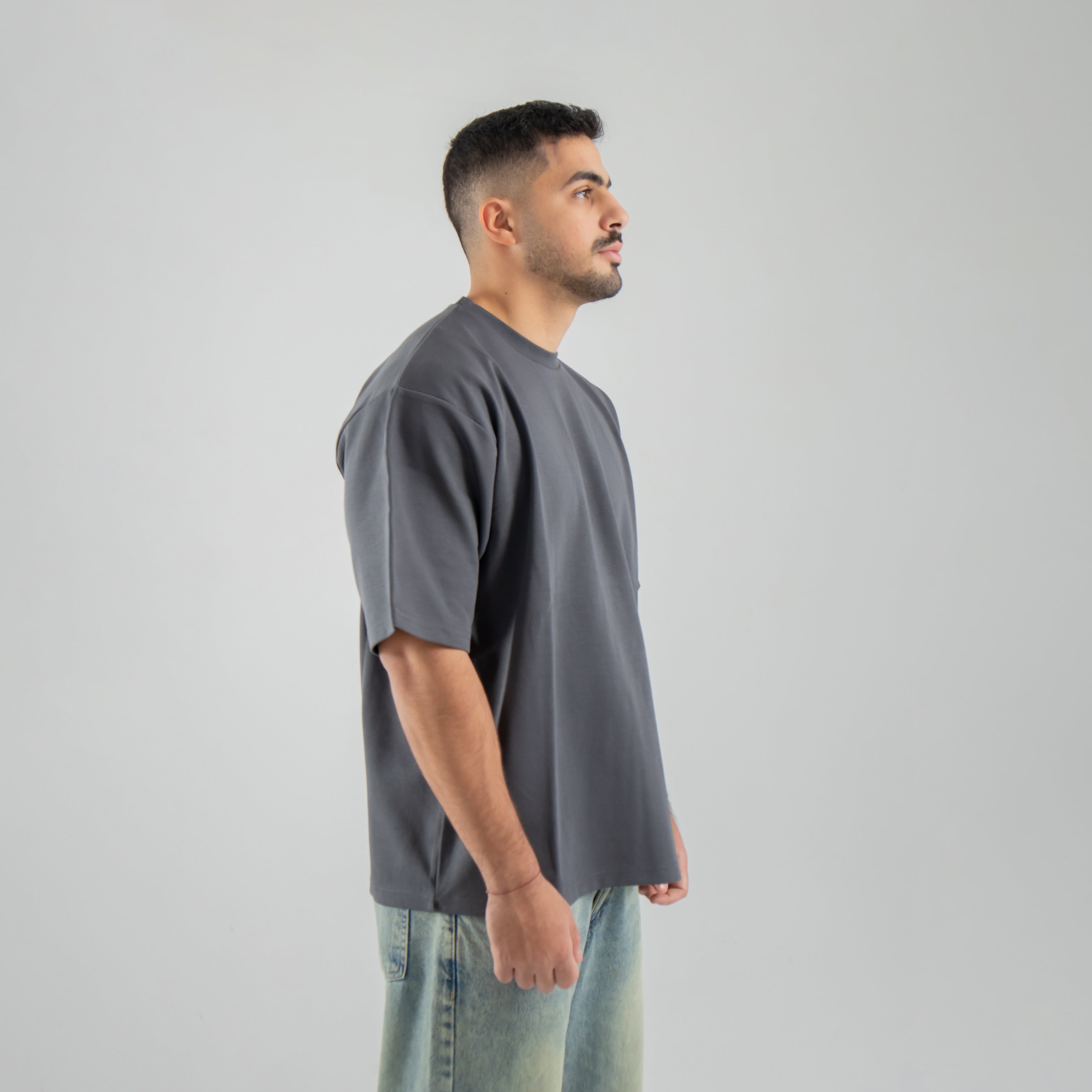 Oversized Tee - Charcoal Grey