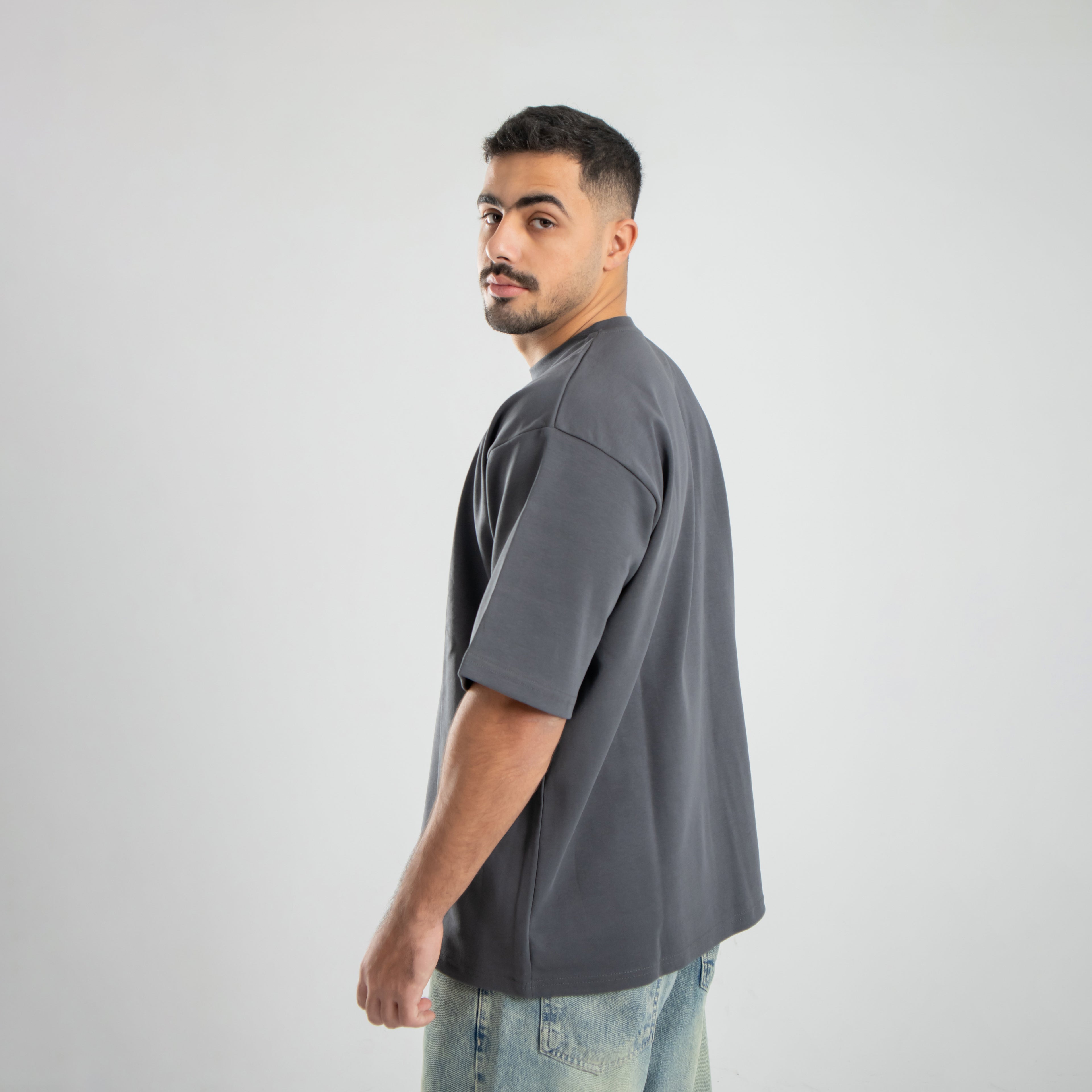 Oversized Tee - Charcoal Grey
