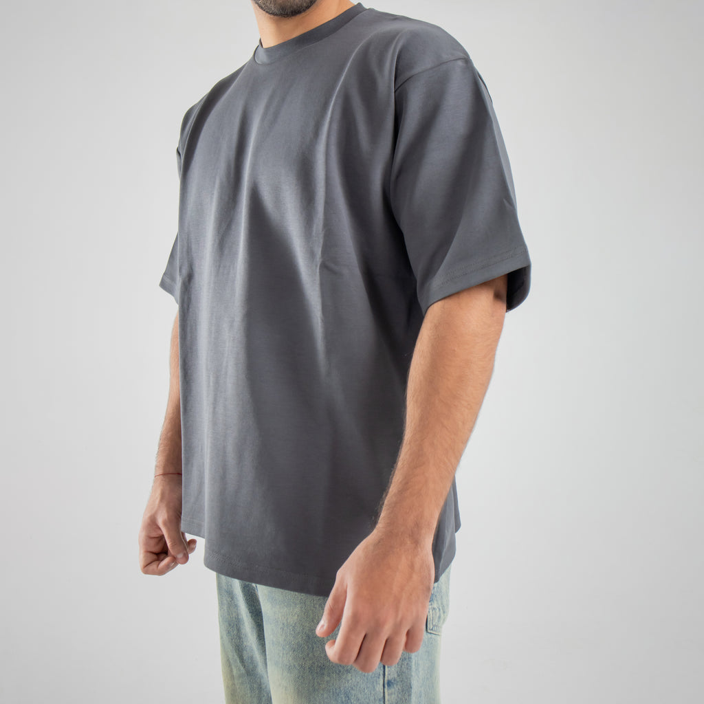 Oversized Tee - Charcoal Grey