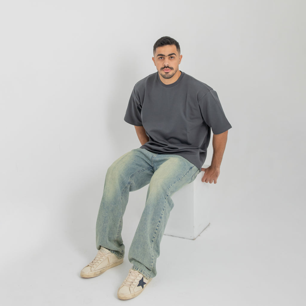 Oversized Tee - Charcoal Grey