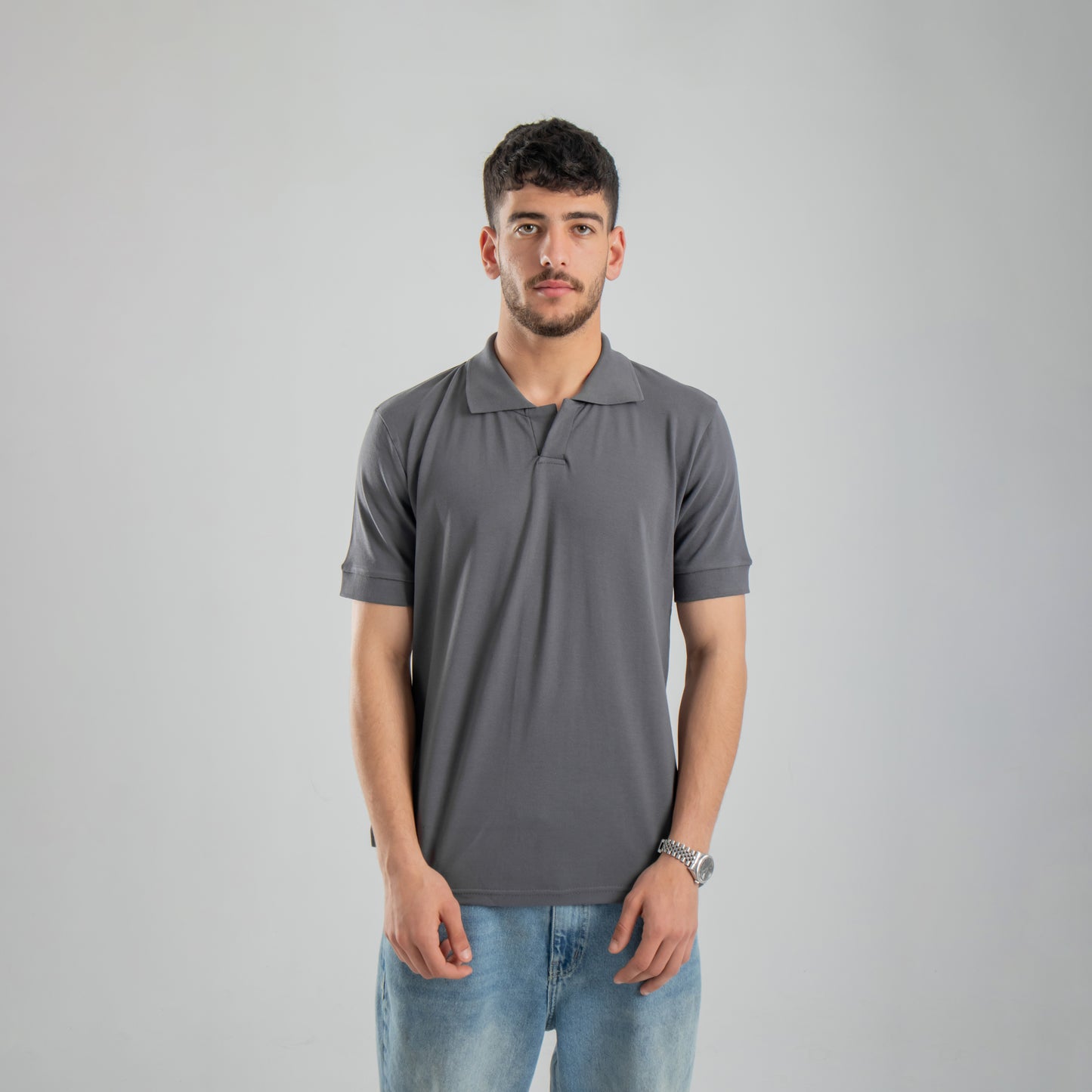 Polo T-shirt - Grey