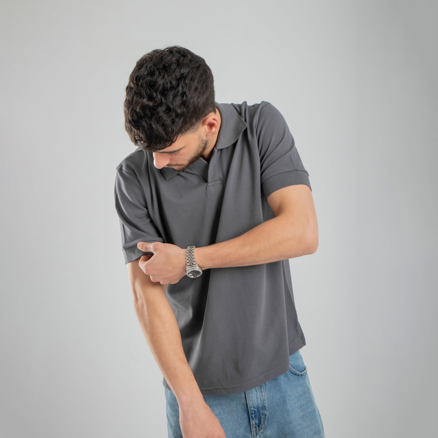 Polo T-shirt - Grey