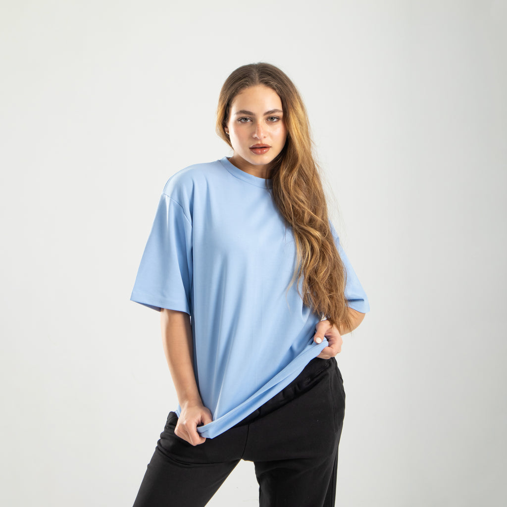 Oversized Tee - Light Blue