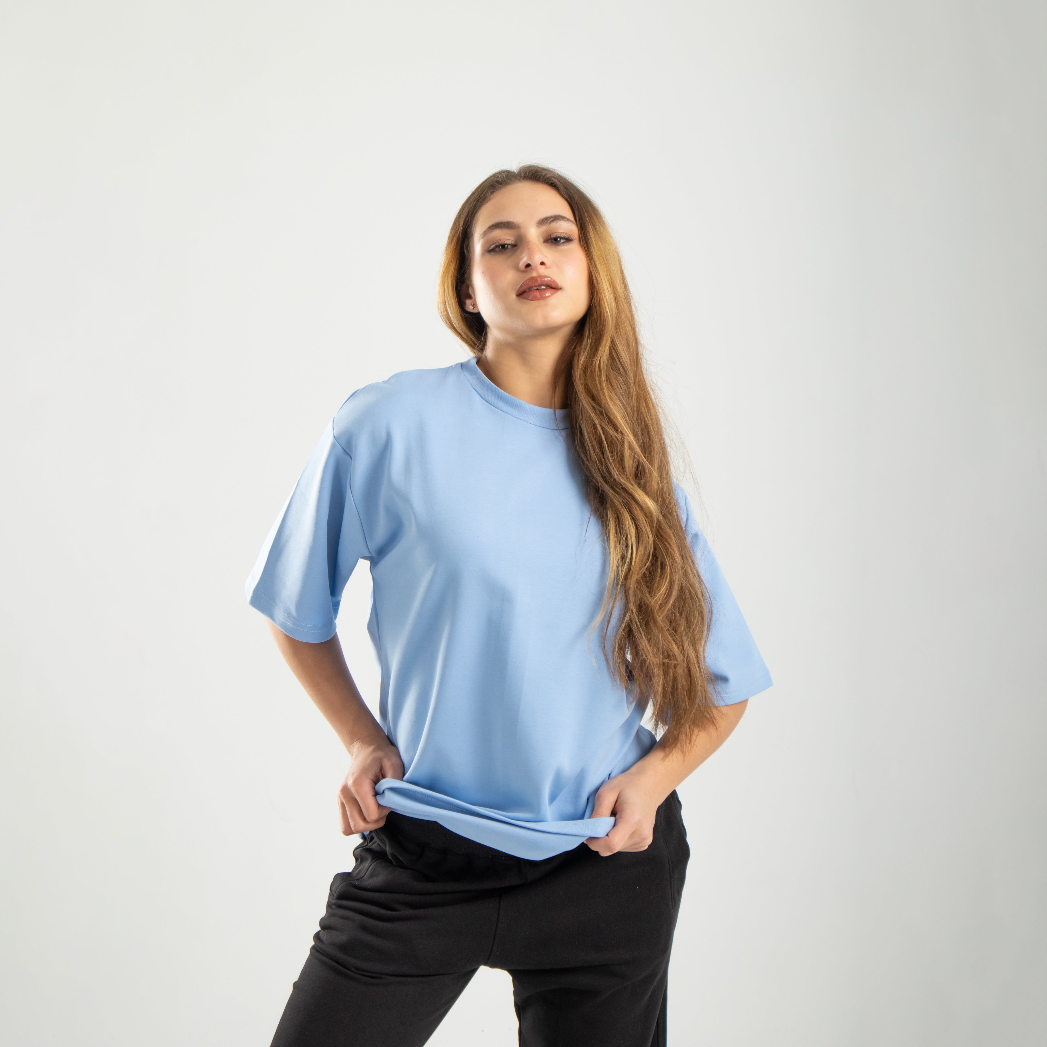 Oversized Tee - Light Blue