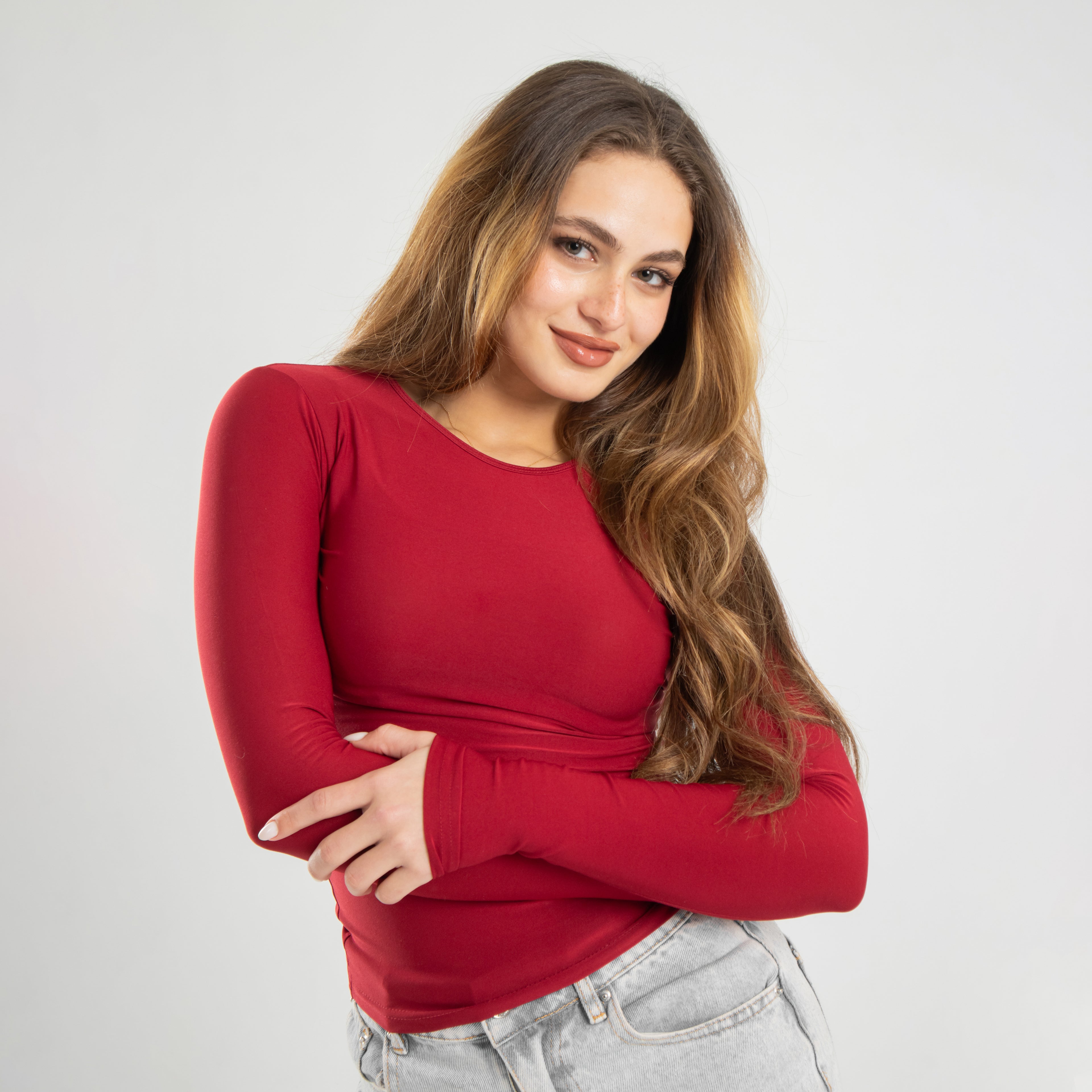 Microfiber Long Sleeve Top