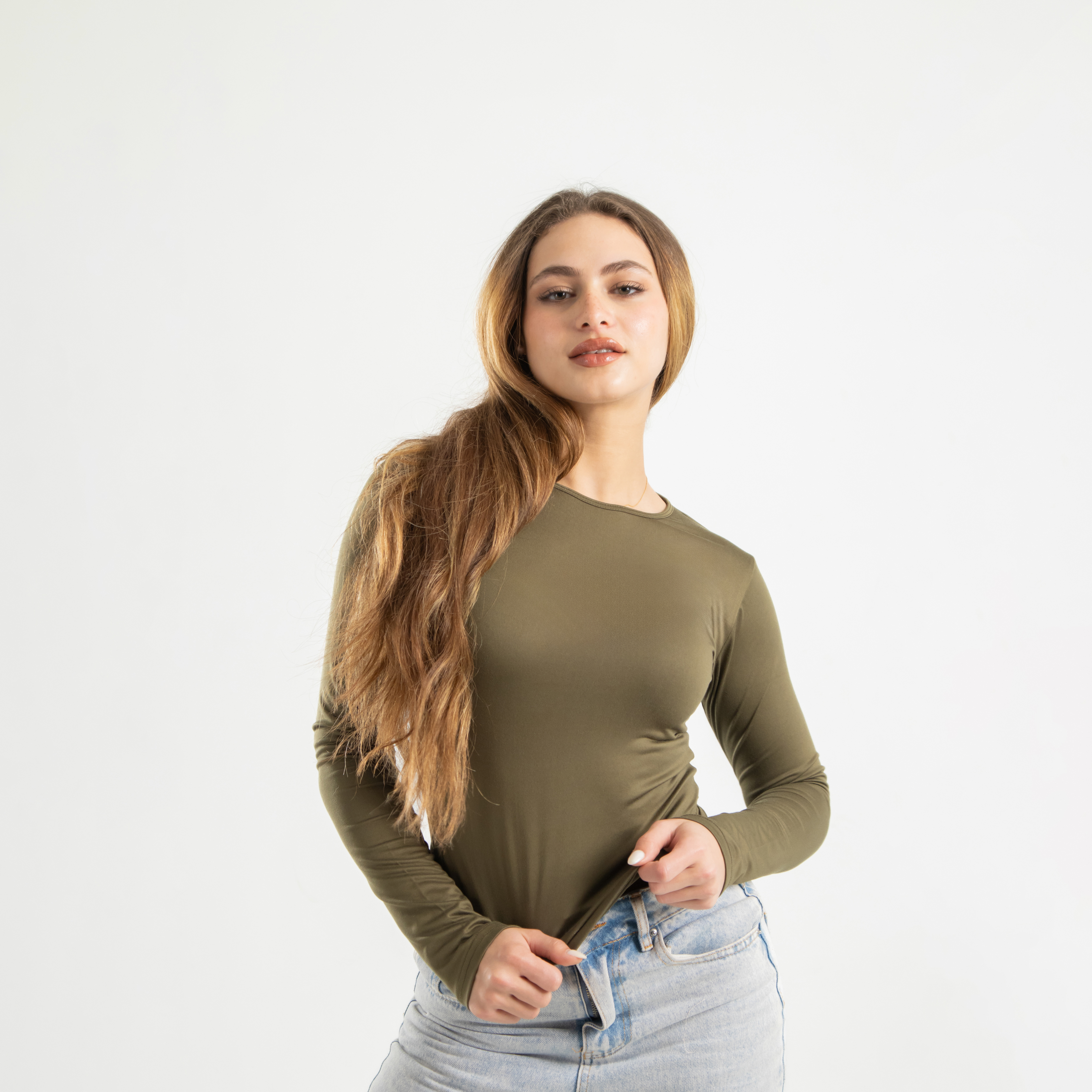Microfiber Long Sleeve Top