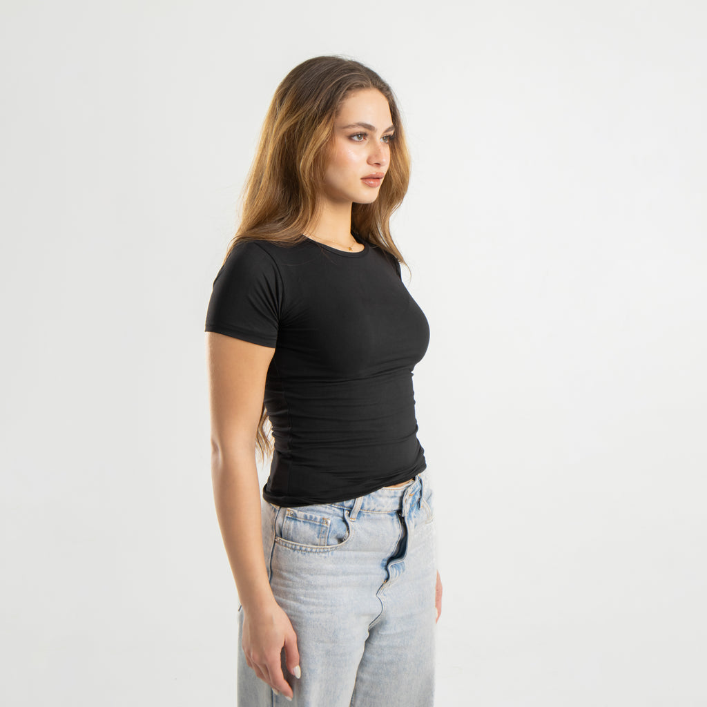Microfiber Short Sleeve Top