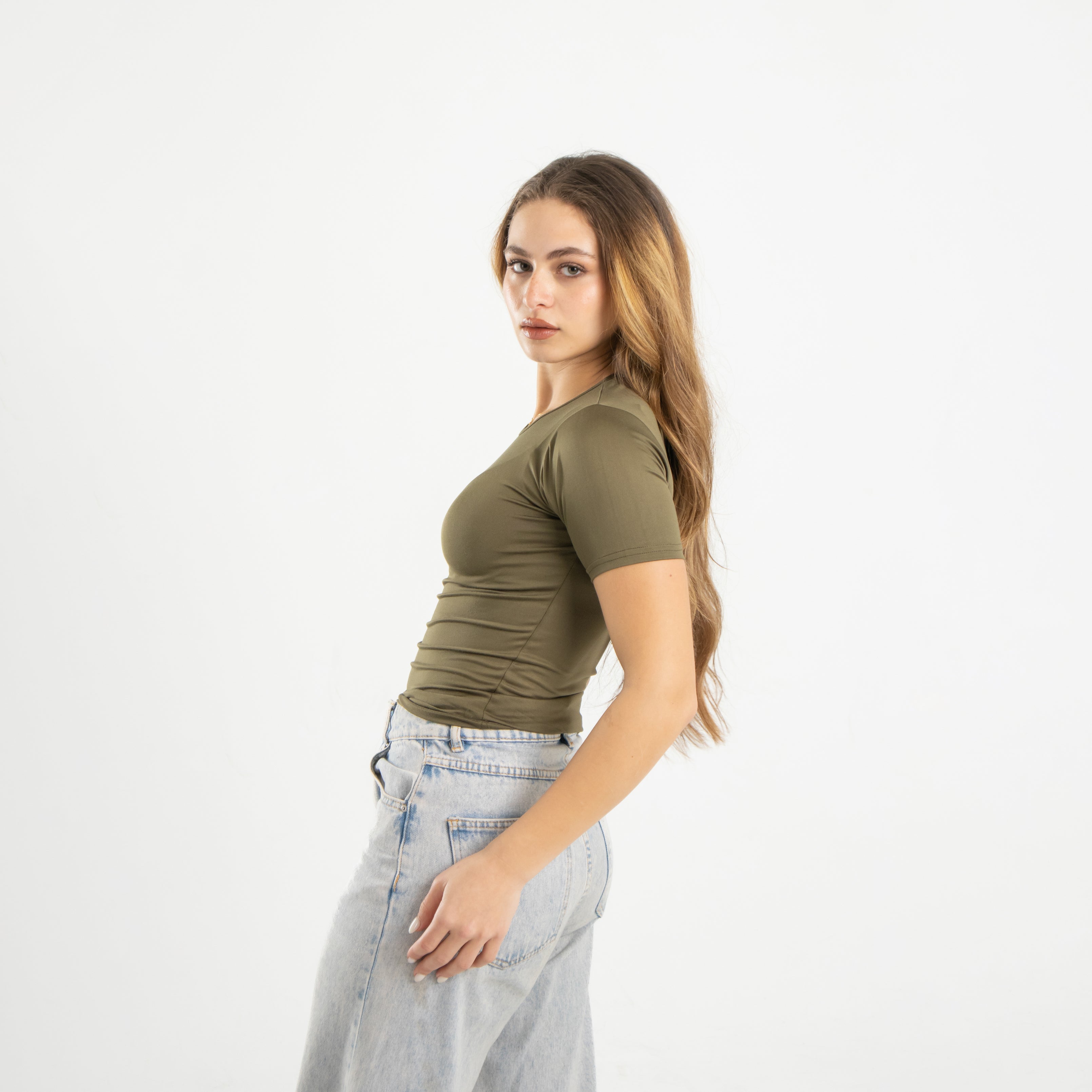 Microfiber Short Sleeve Top