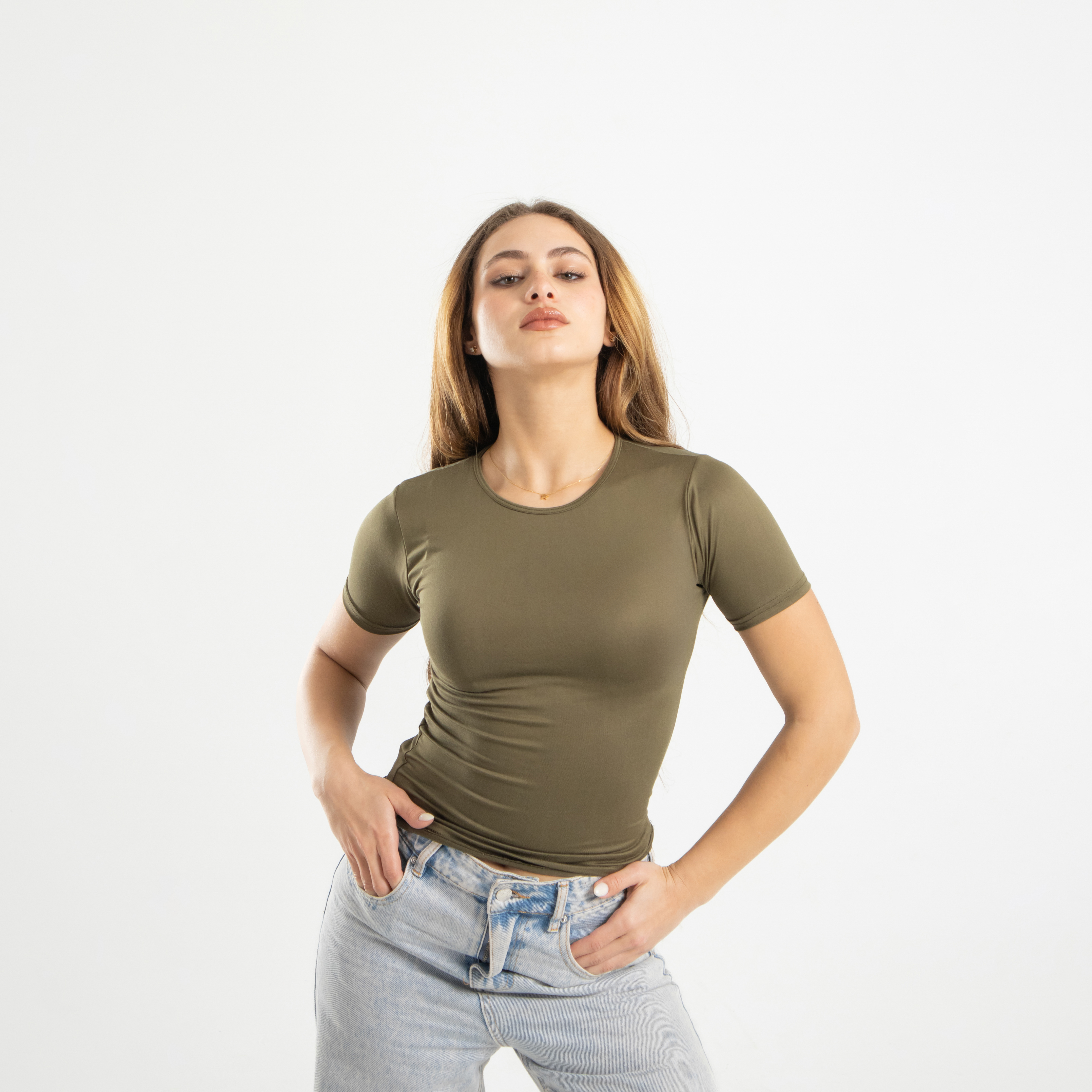 Microfiber Short Sleeve Top