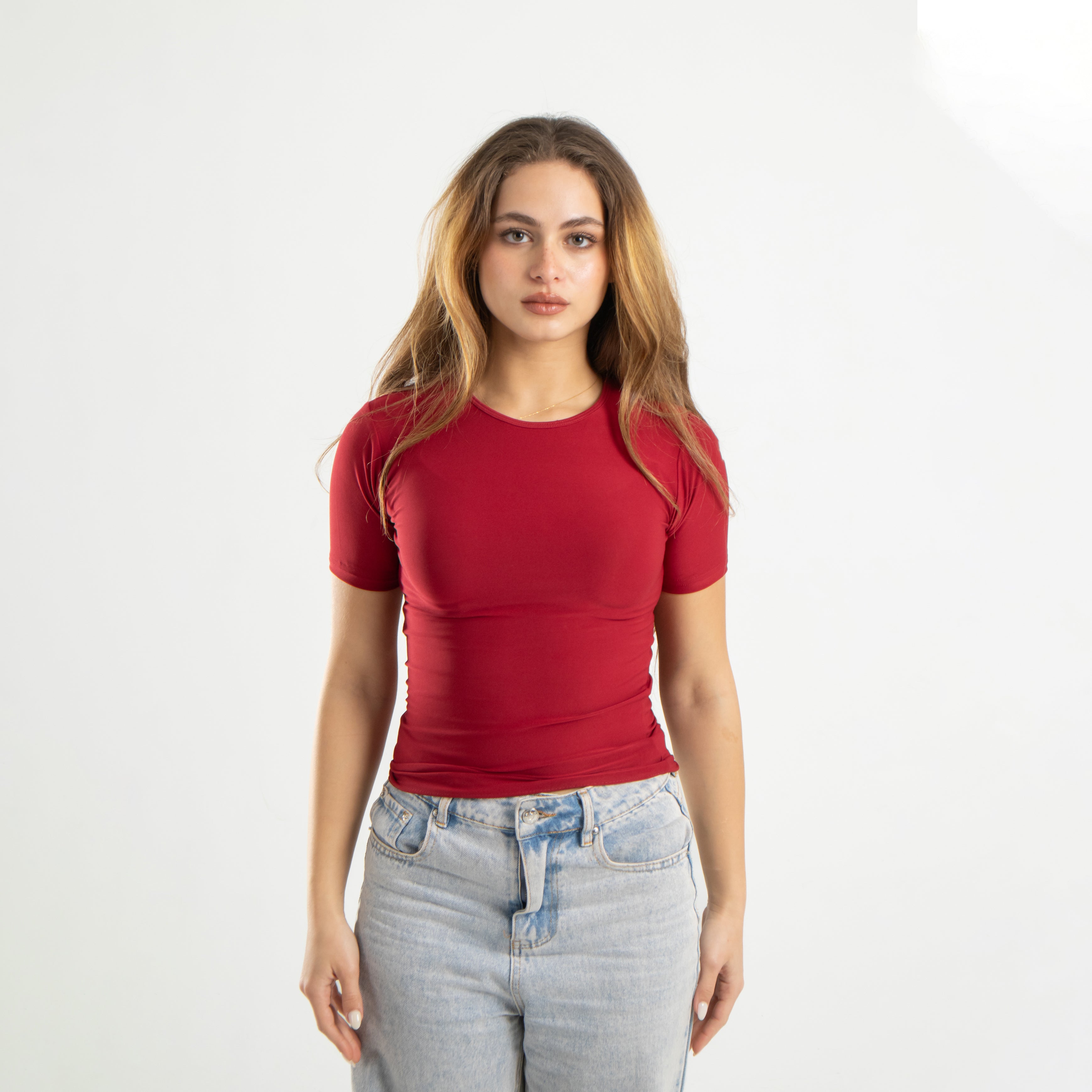Microfiber Short Sleeve Top