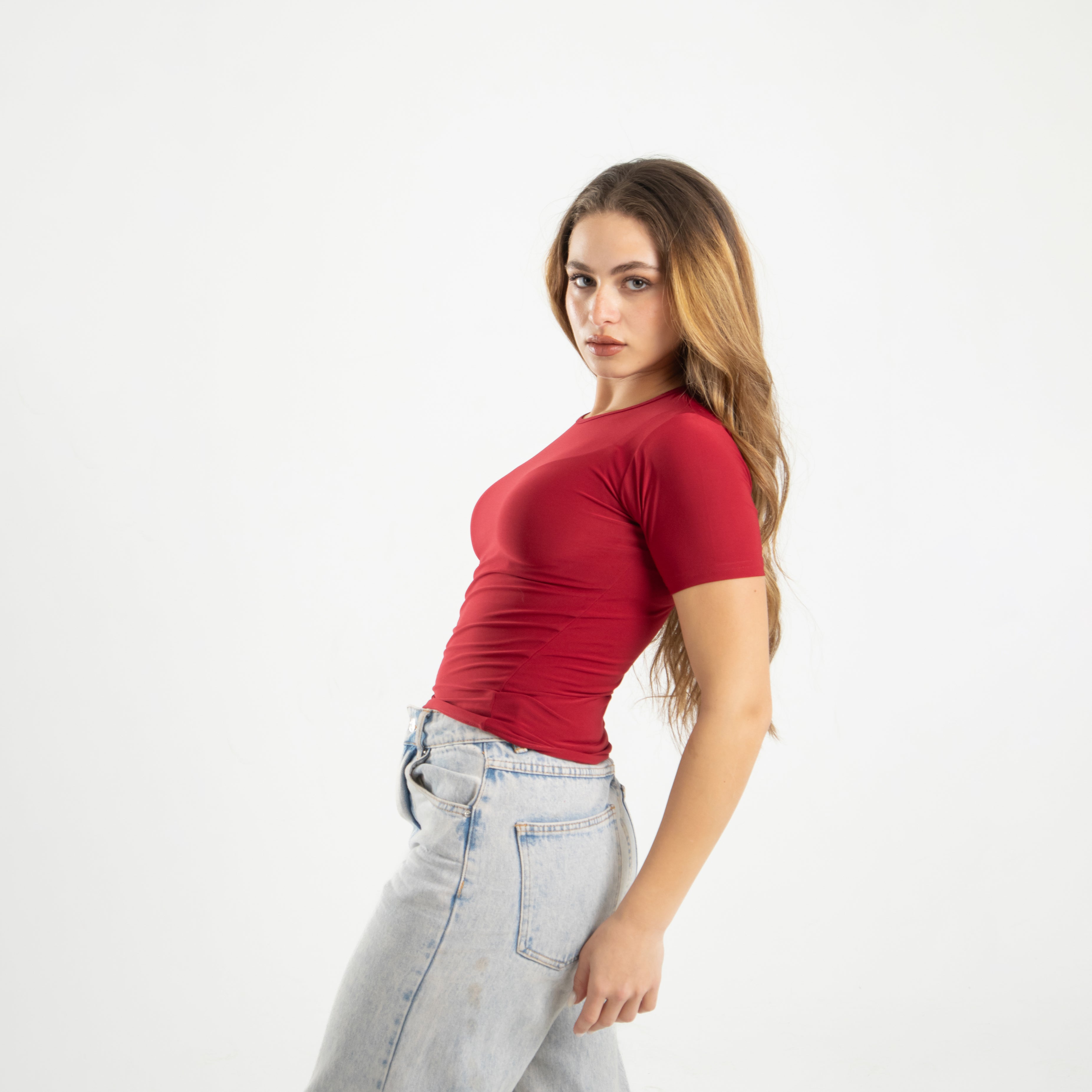 Microfiber Short Sleeve Top