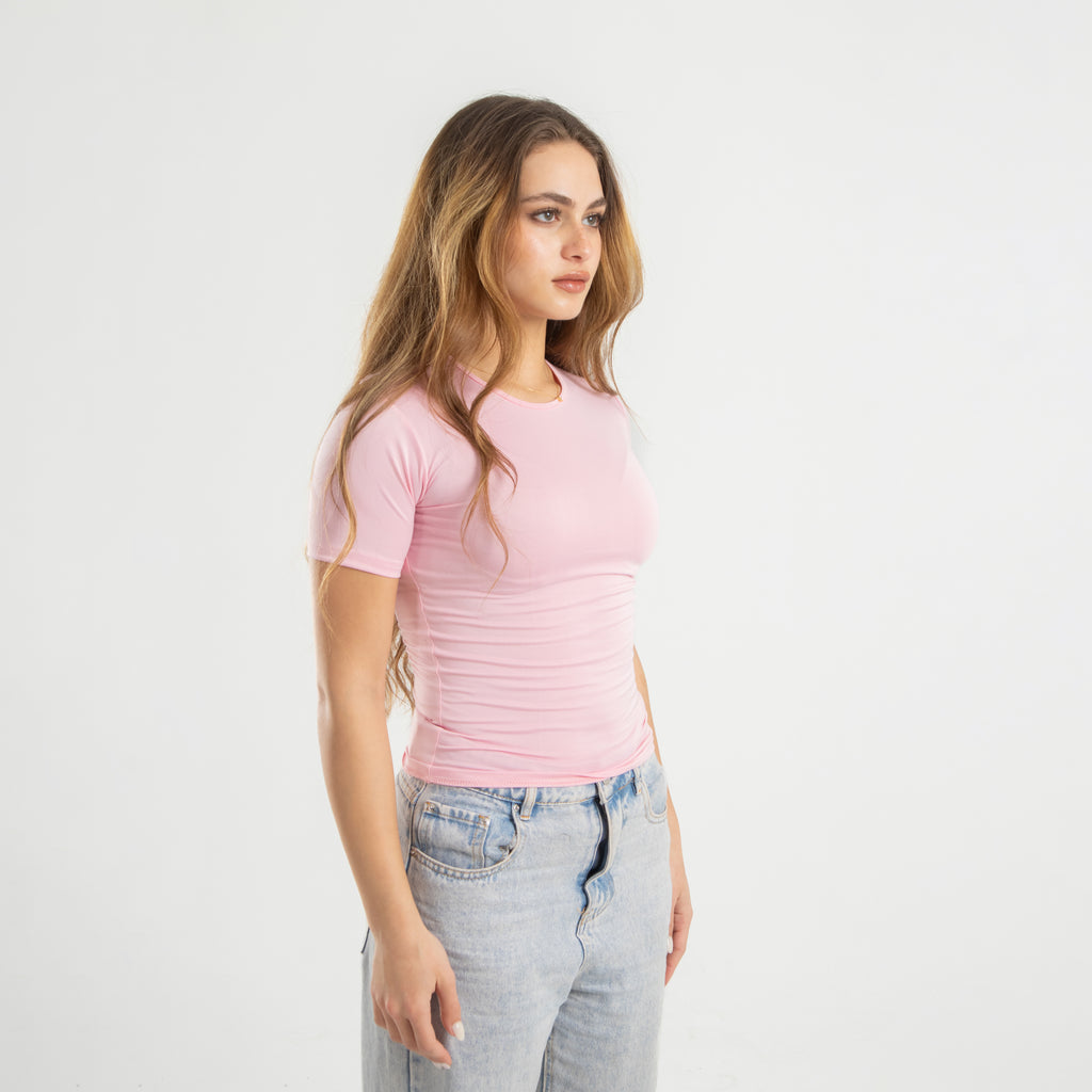 Microfiber Short Sleeve Top