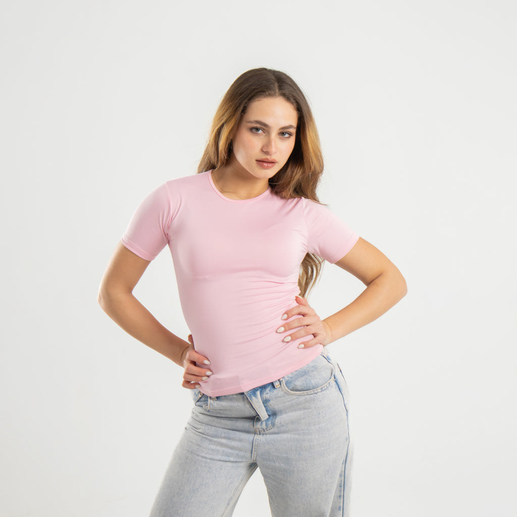 Microfiber Short Sleeve Top