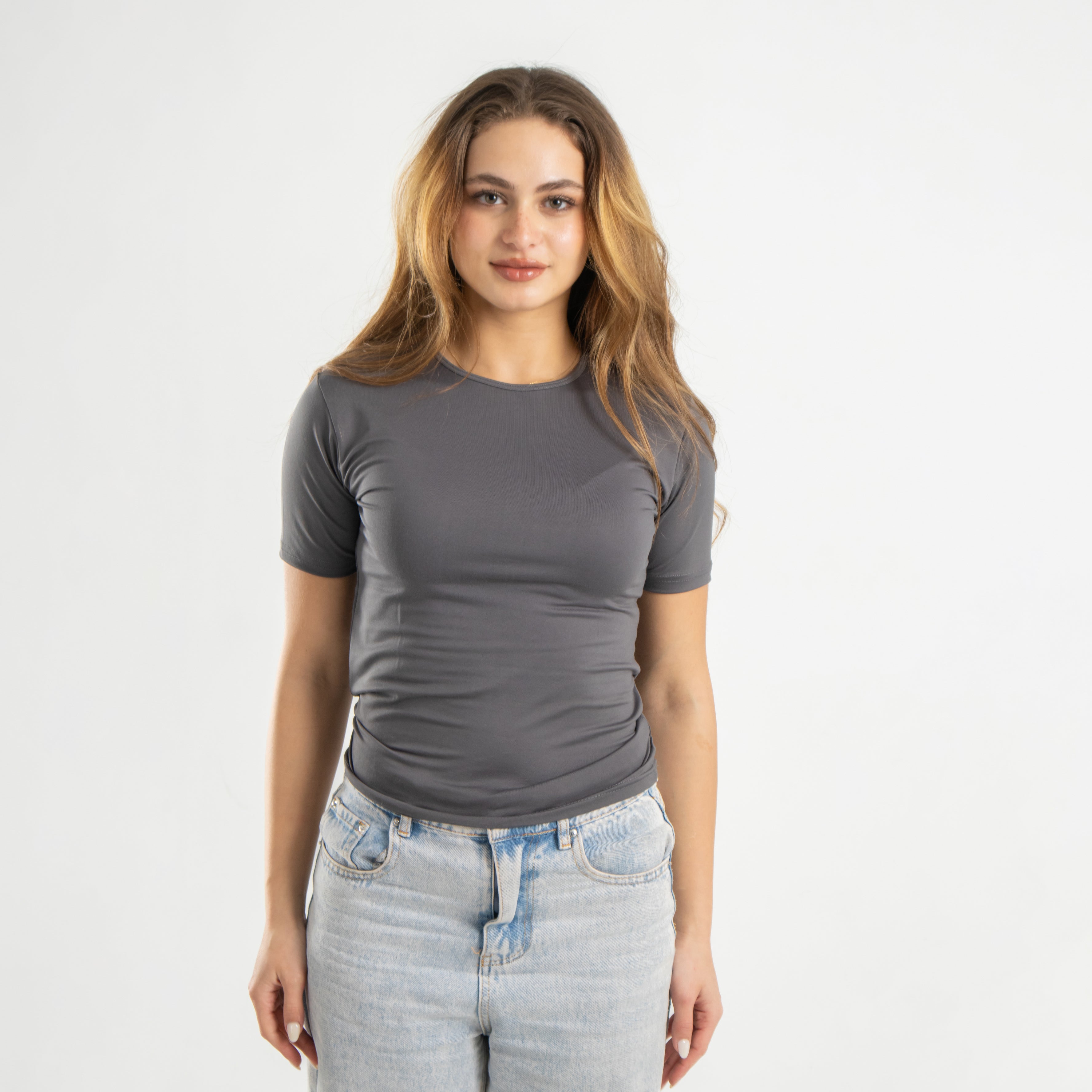 Microfiber Short Sleeve Top