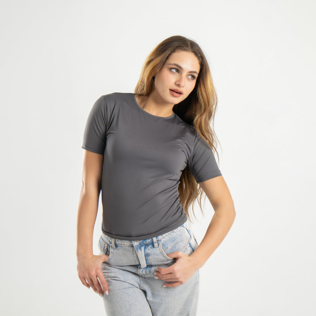 Microfiber Short Sleeve Top