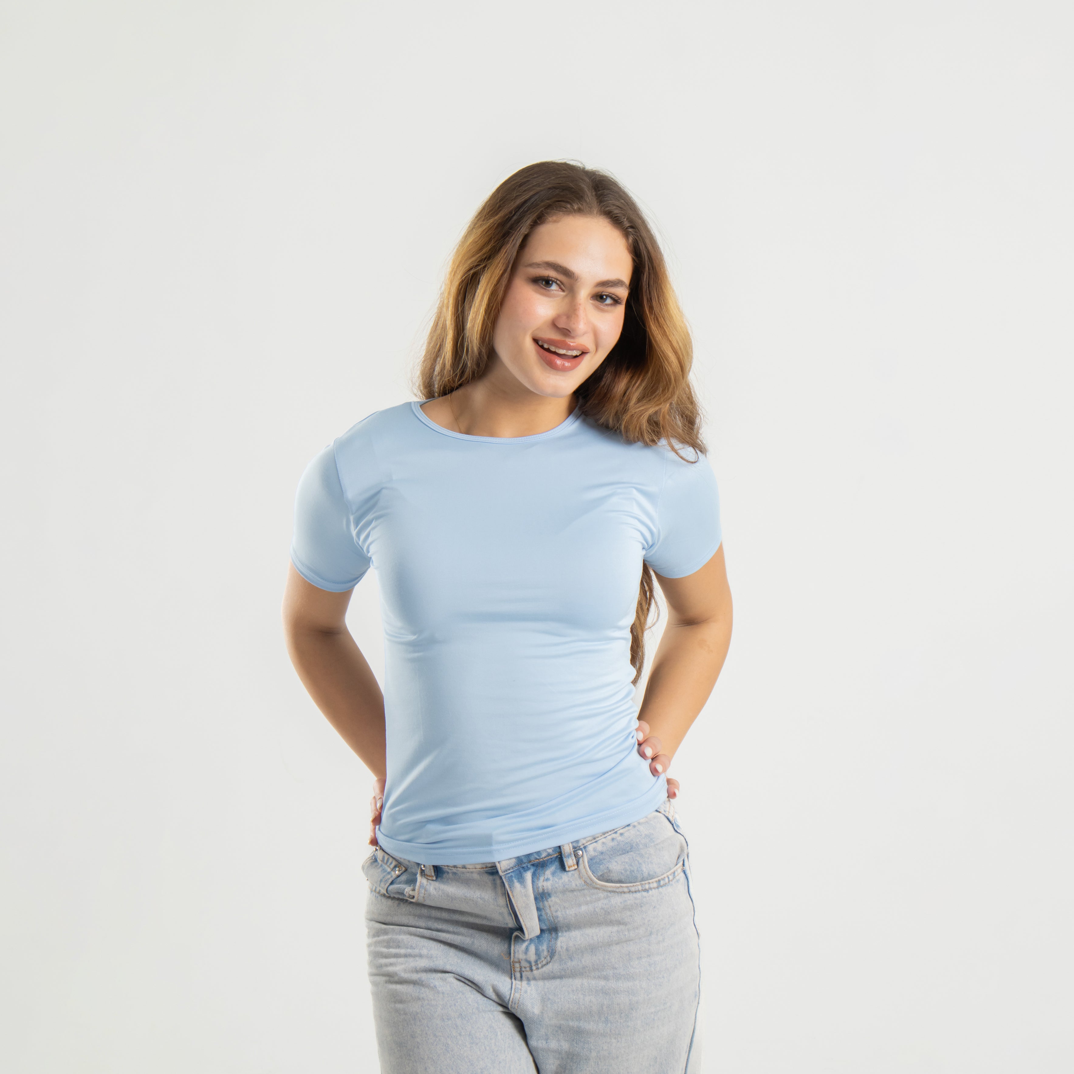 Microfiber Short Sleeve Top