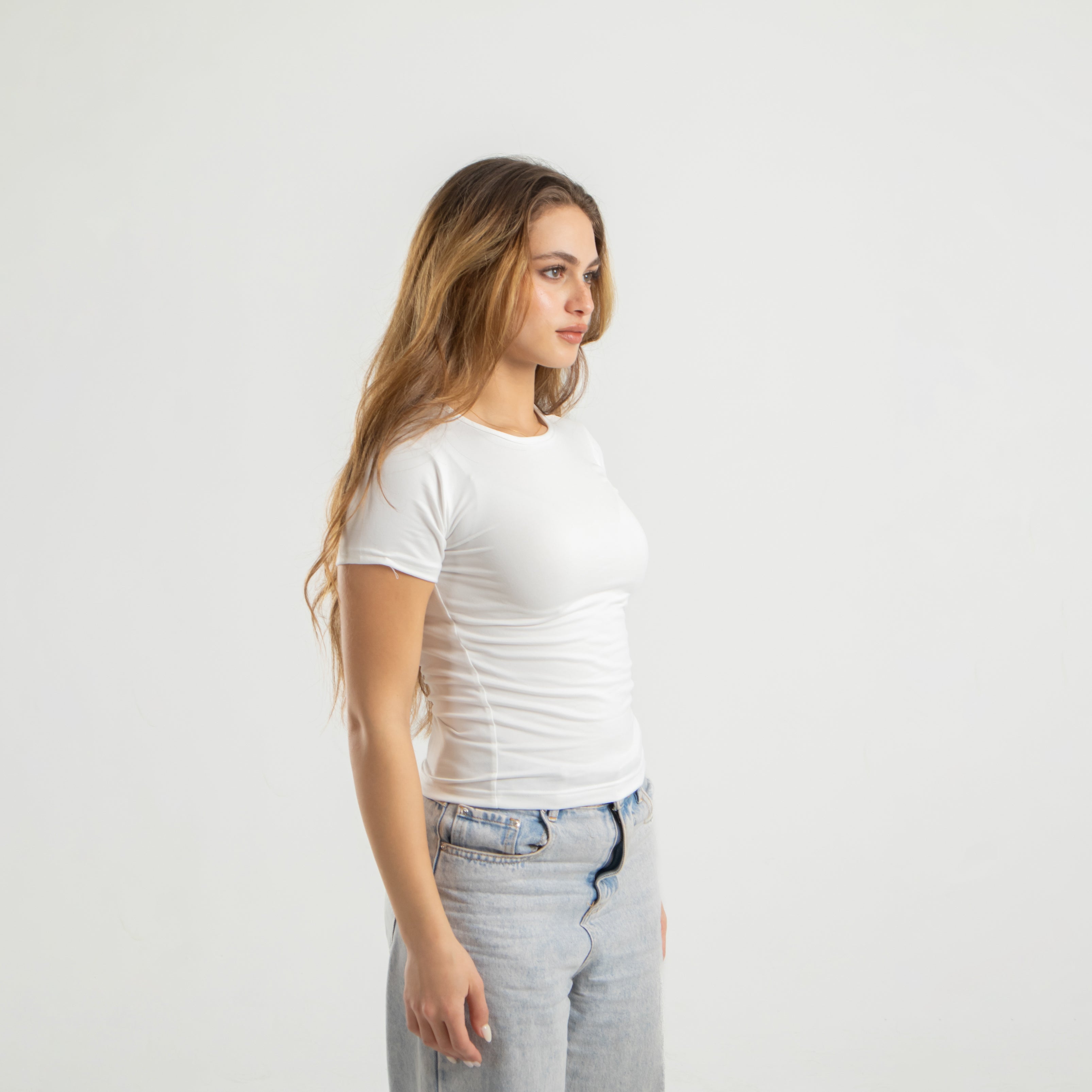 Microfiber Short Sleeve Top