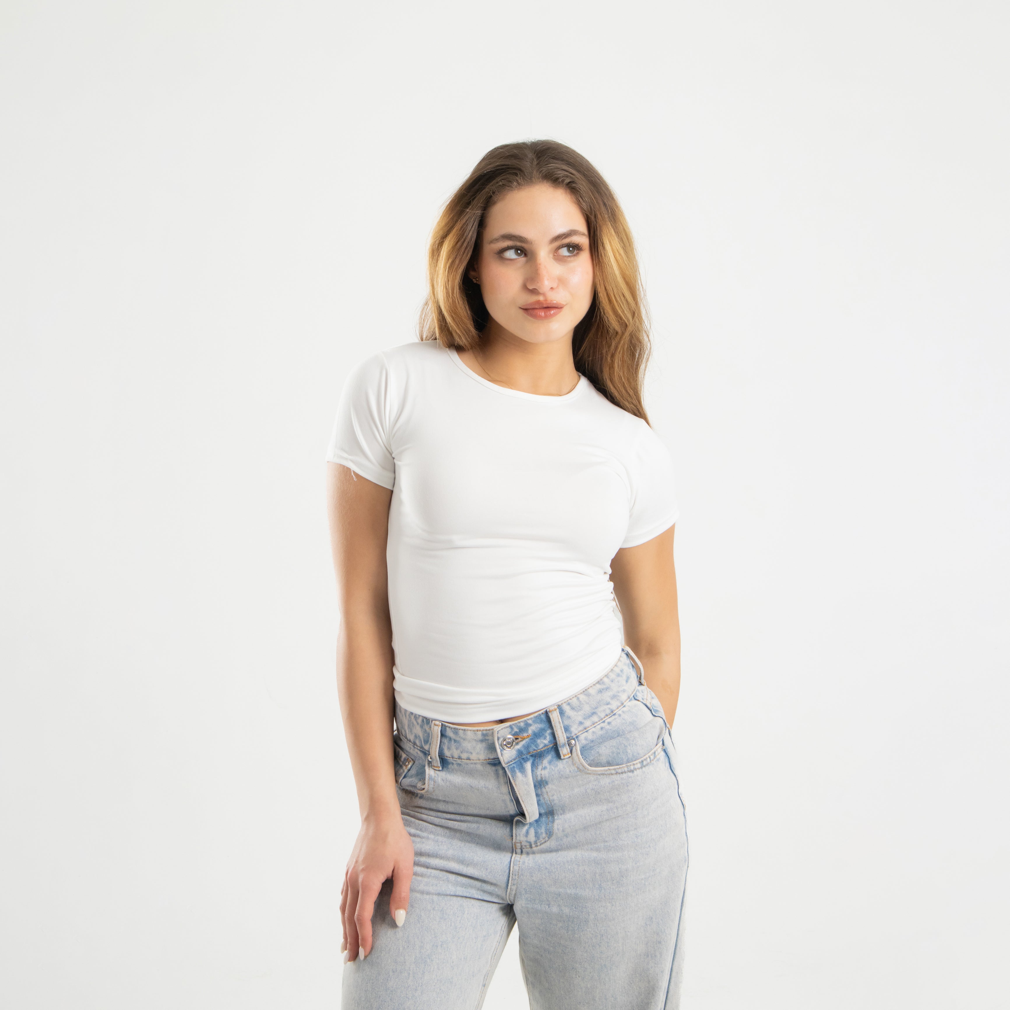 Microfiber Short Sleeve Top