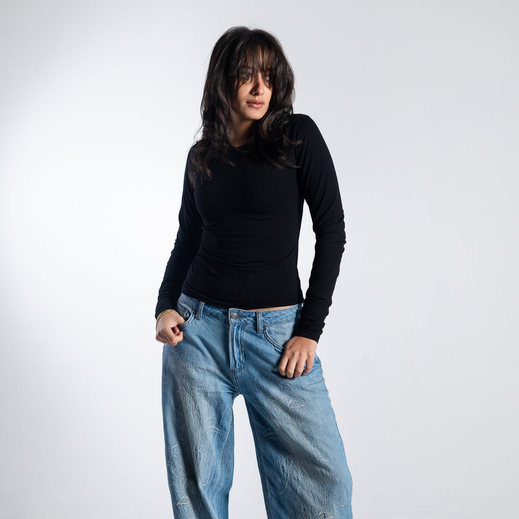 Cotton Long Sleeve Top