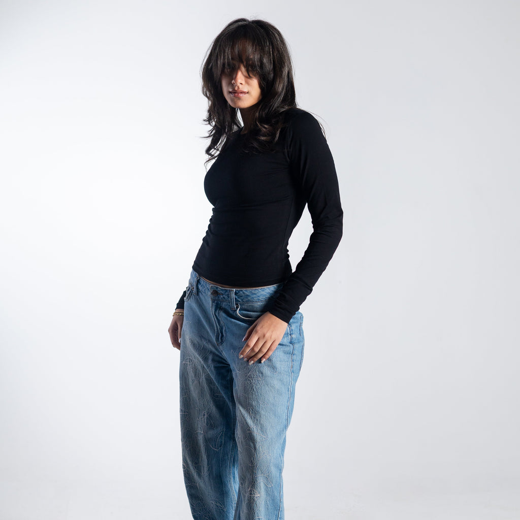 Cotton Long Sleeve Top