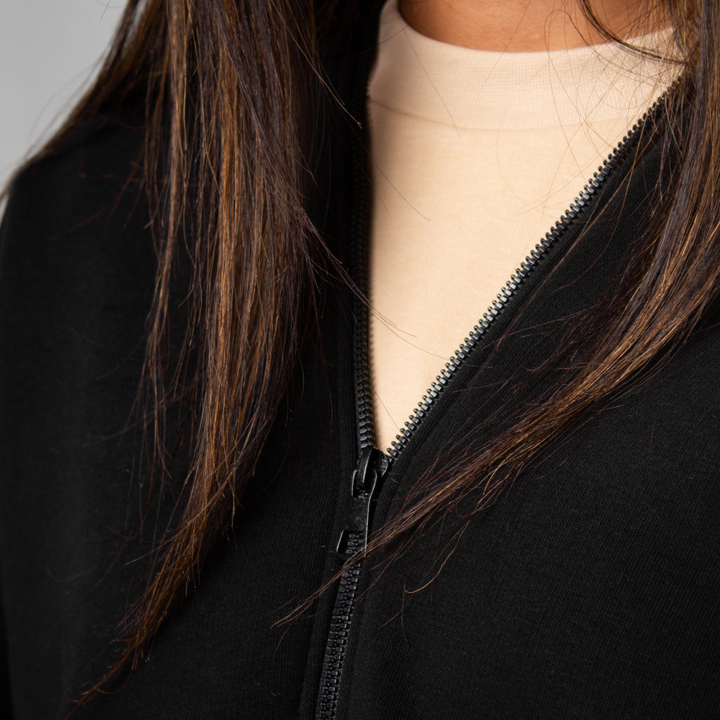 Drop Shoulder Zip-up