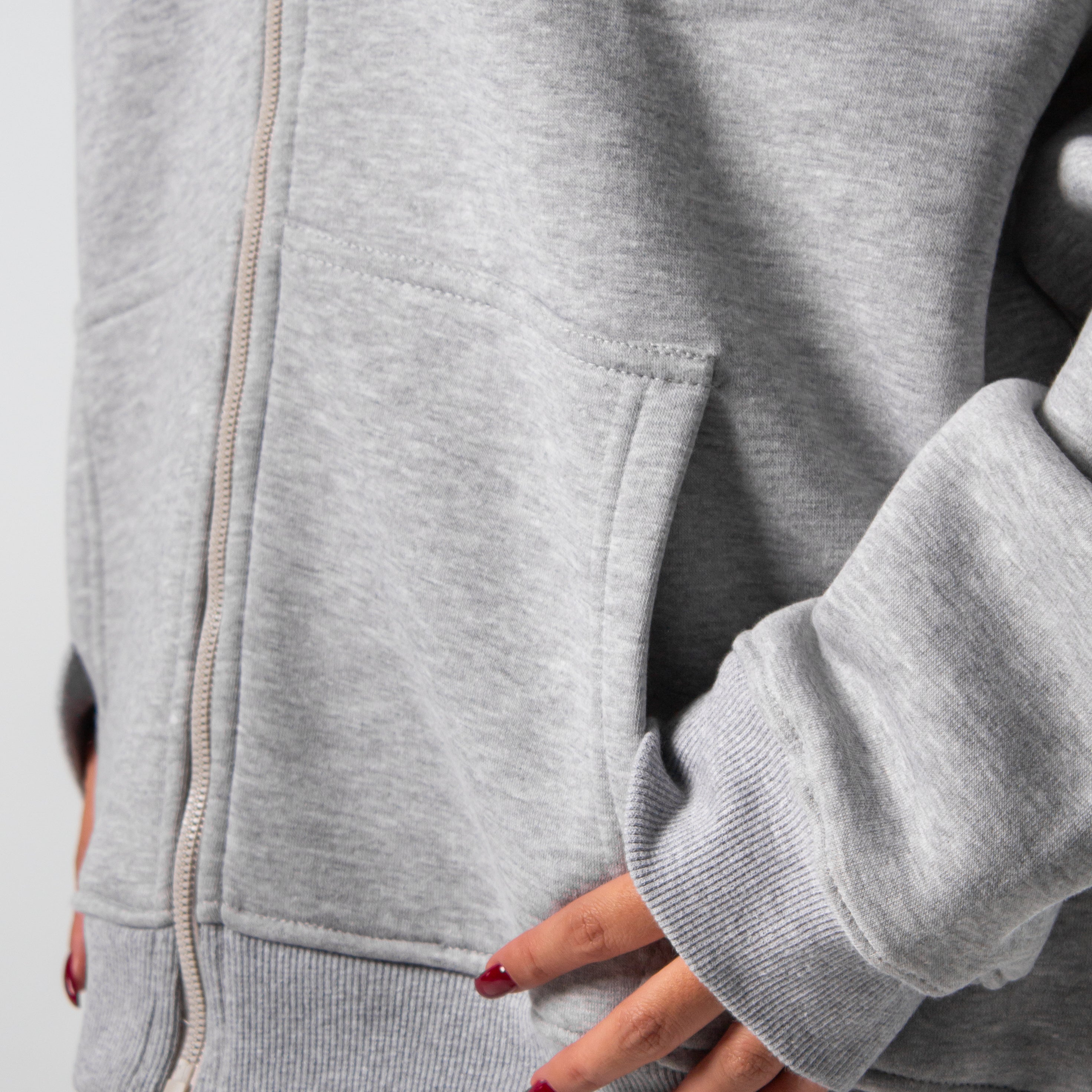 Drop Shoulder Zip-up