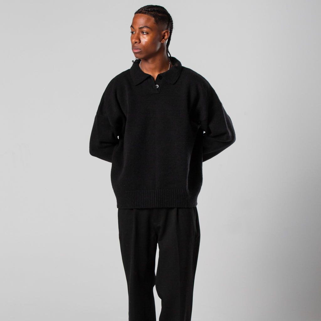Knit Polo Sweater