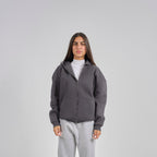 Drop Shoulder Zip-up