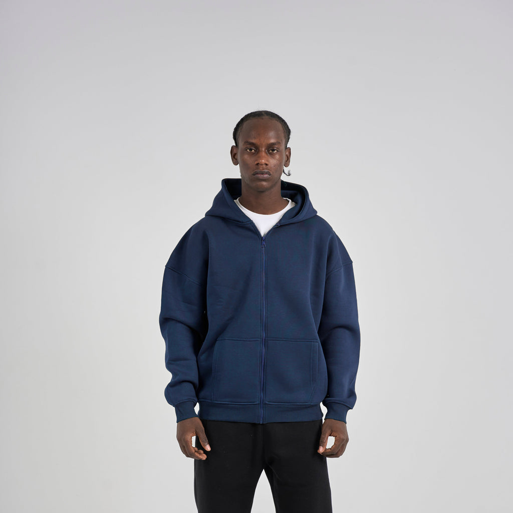 Drop Shoulder Zip-up