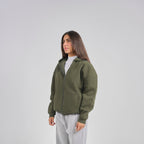 Drop Shoulder Zip-up